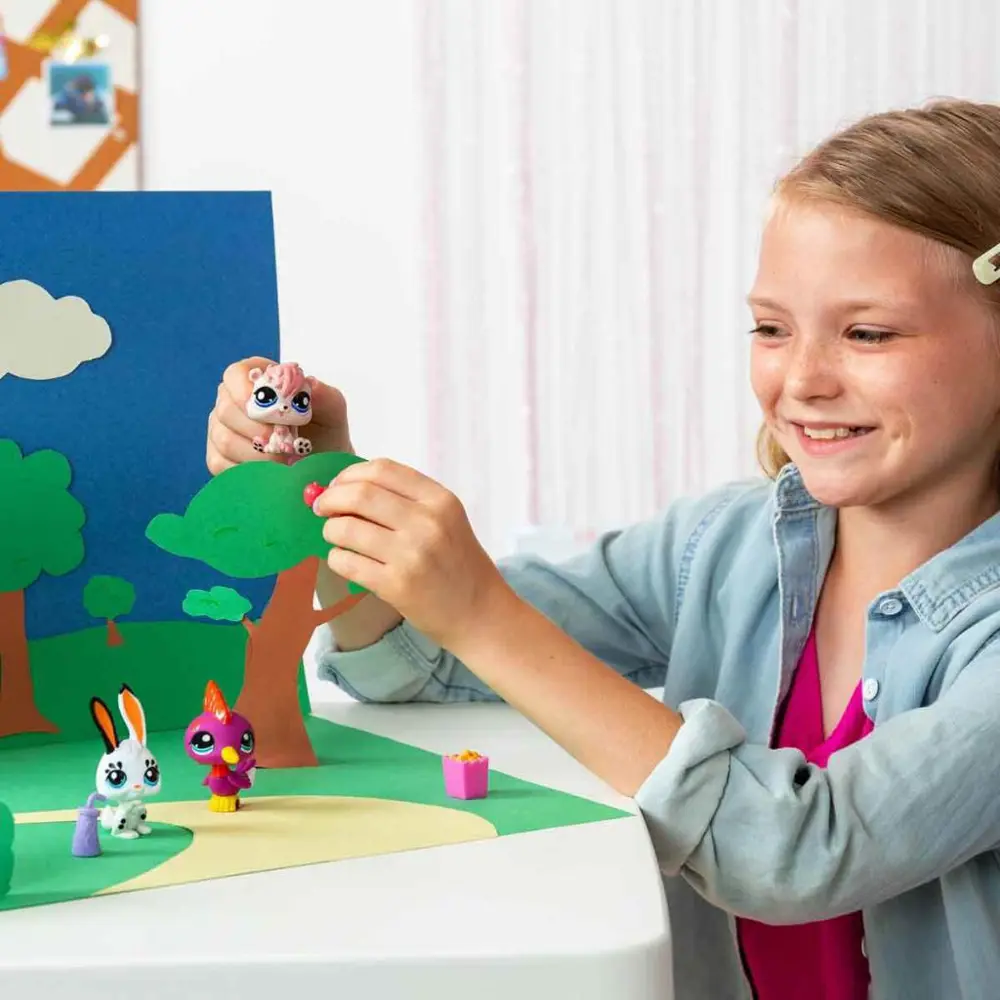 Littlest Pet Shop Minişler 3’lü Figür Seti S2 Tavşan-Ağaçkakan-Si