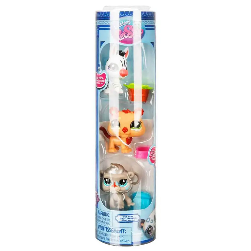 Littlest Pet Shop Minişler 3’lü Figür Seti S2 - Zebra – Aslan – M