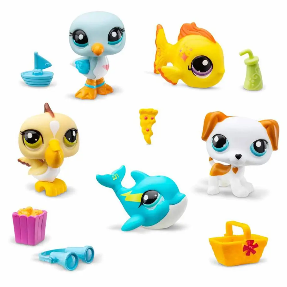Littlest Pet Shop Minişler 5'li Figür Seti S1 - Minişler Tatilde 