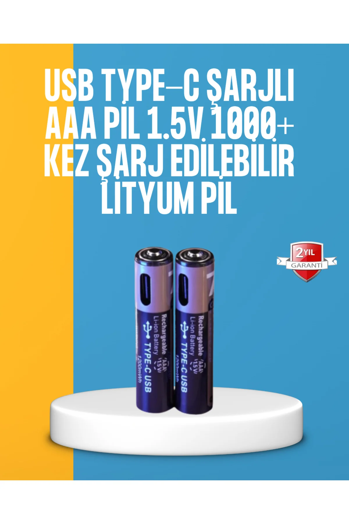 Lityum AAA Pil – Düşük Enerji Tüketen Cihazlar İçin Maksimum Dayanıklılık