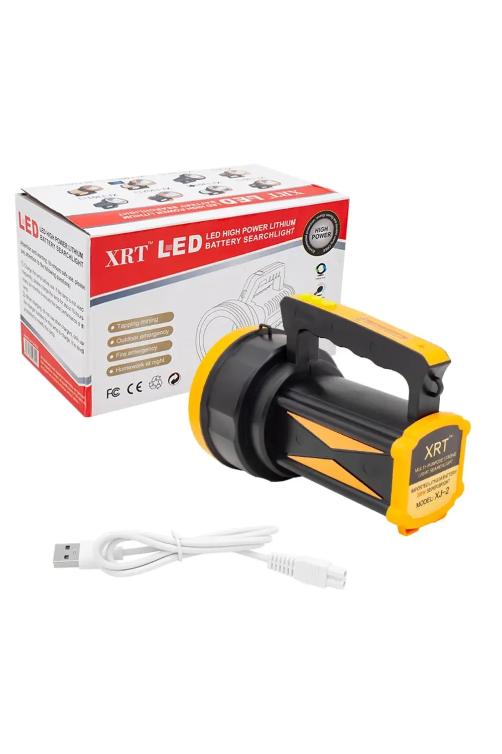 Lityum Pilli 300 Watt Şarjlı Ledli 3 Kademeli Aydınlatıcı Uzun Iş