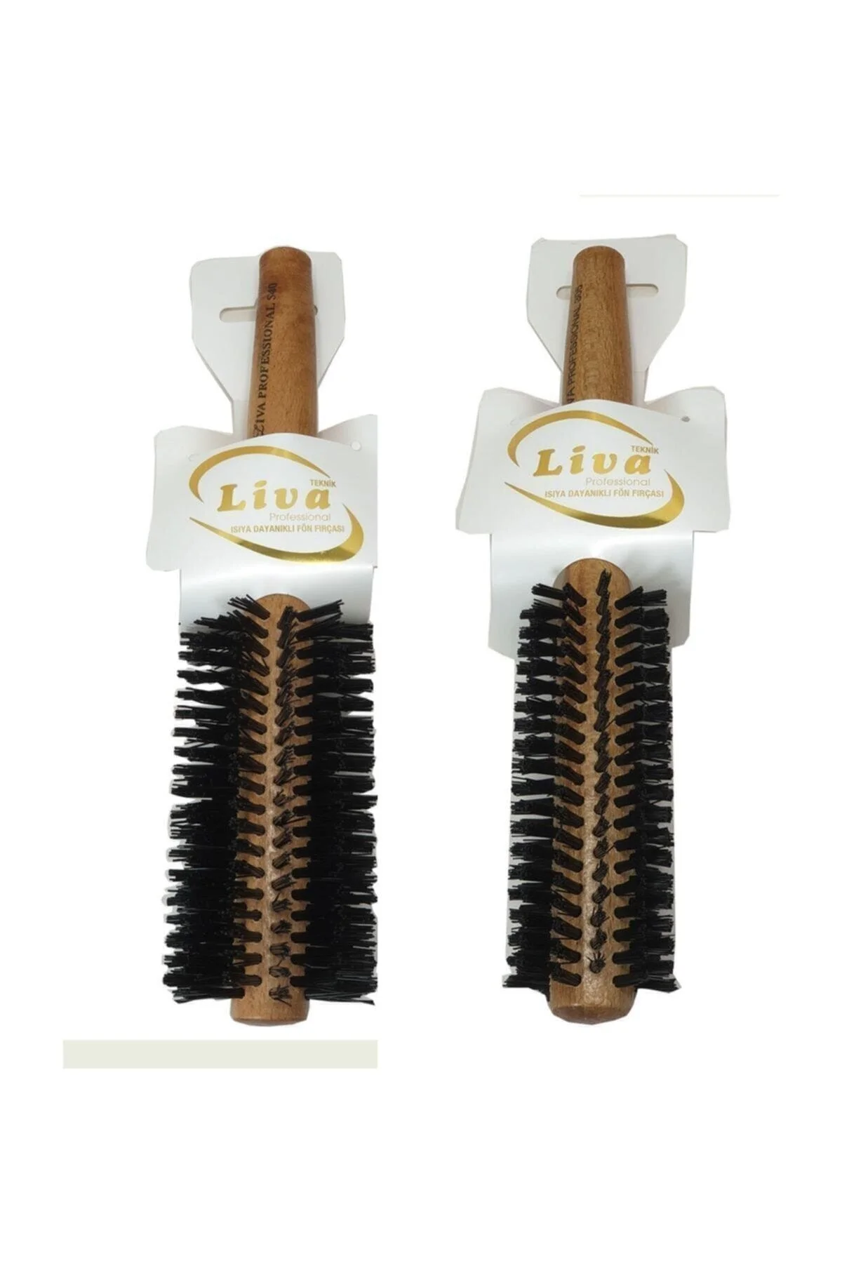 Liva 540-350  Fırçası Yanmaz Profesyonel Fön Fırçası 2 Adet