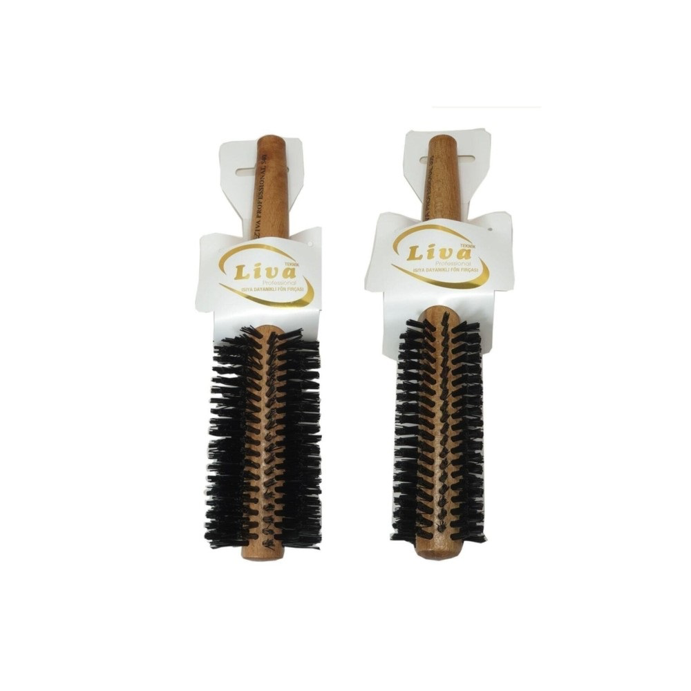 Evimdeyokyok Liva 540 350 Saç Fırçası Yanmaz Profesyonel Fön Fırçası 2 Adet Td