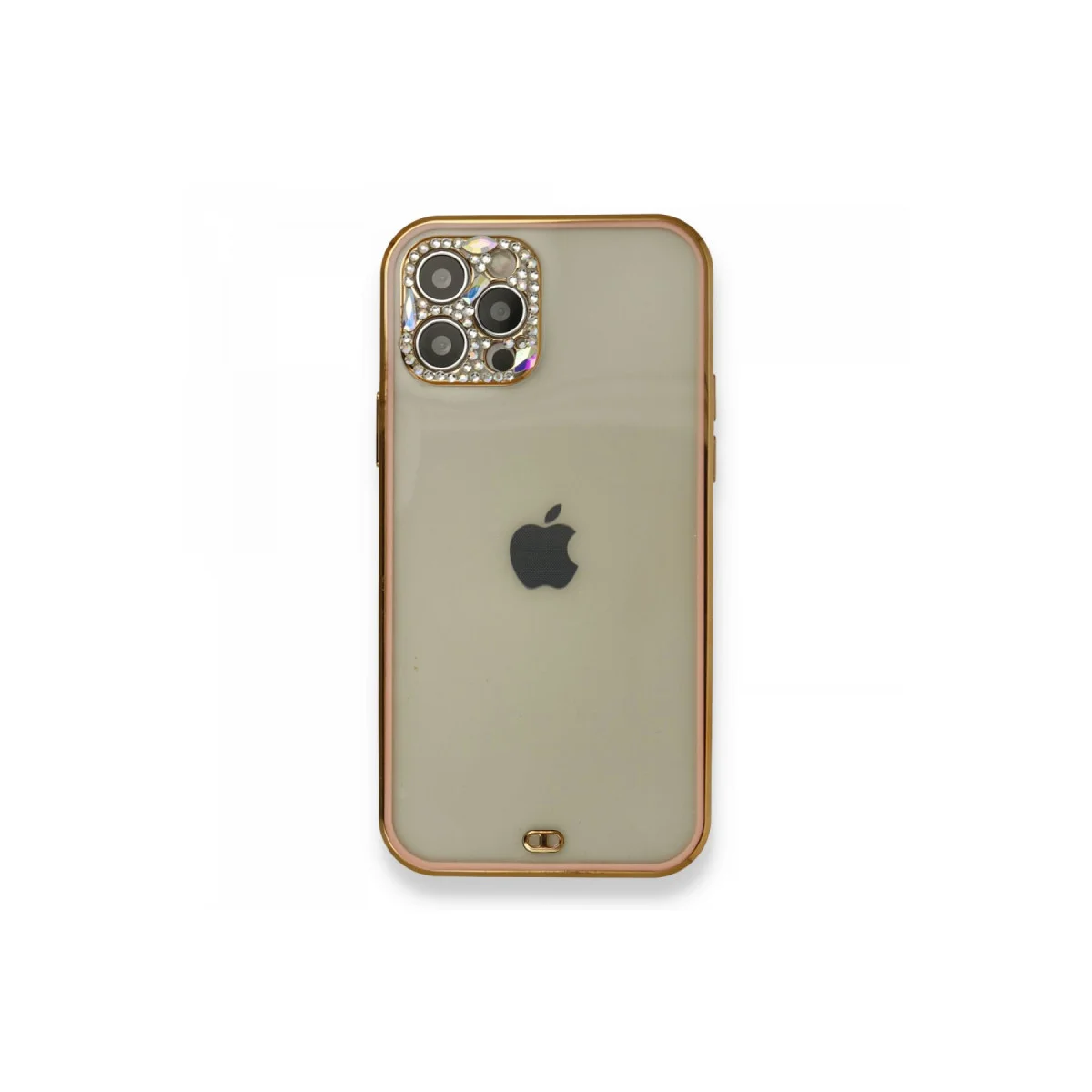 Liva Taşlı Silikon iPhone 12 Pro Kılıf - Pembe | Elden Kaymaz Şok Emici Fiyatı, Yorumları ve Özellikleri