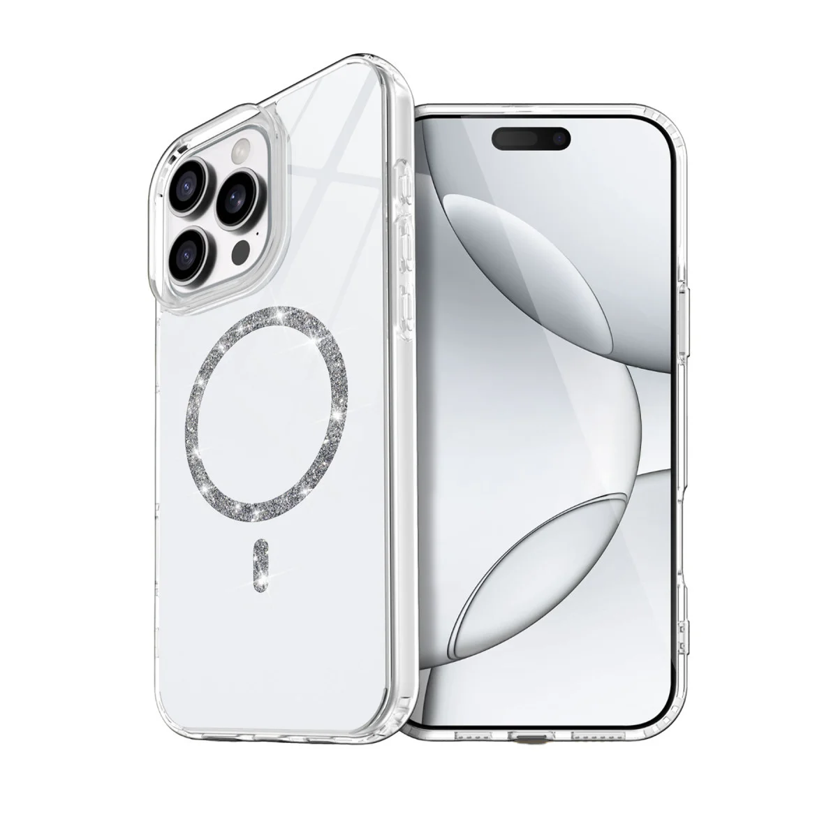 Live Diamond Magsafe Kapak - Şeffaf iPhone 16 Pro Max