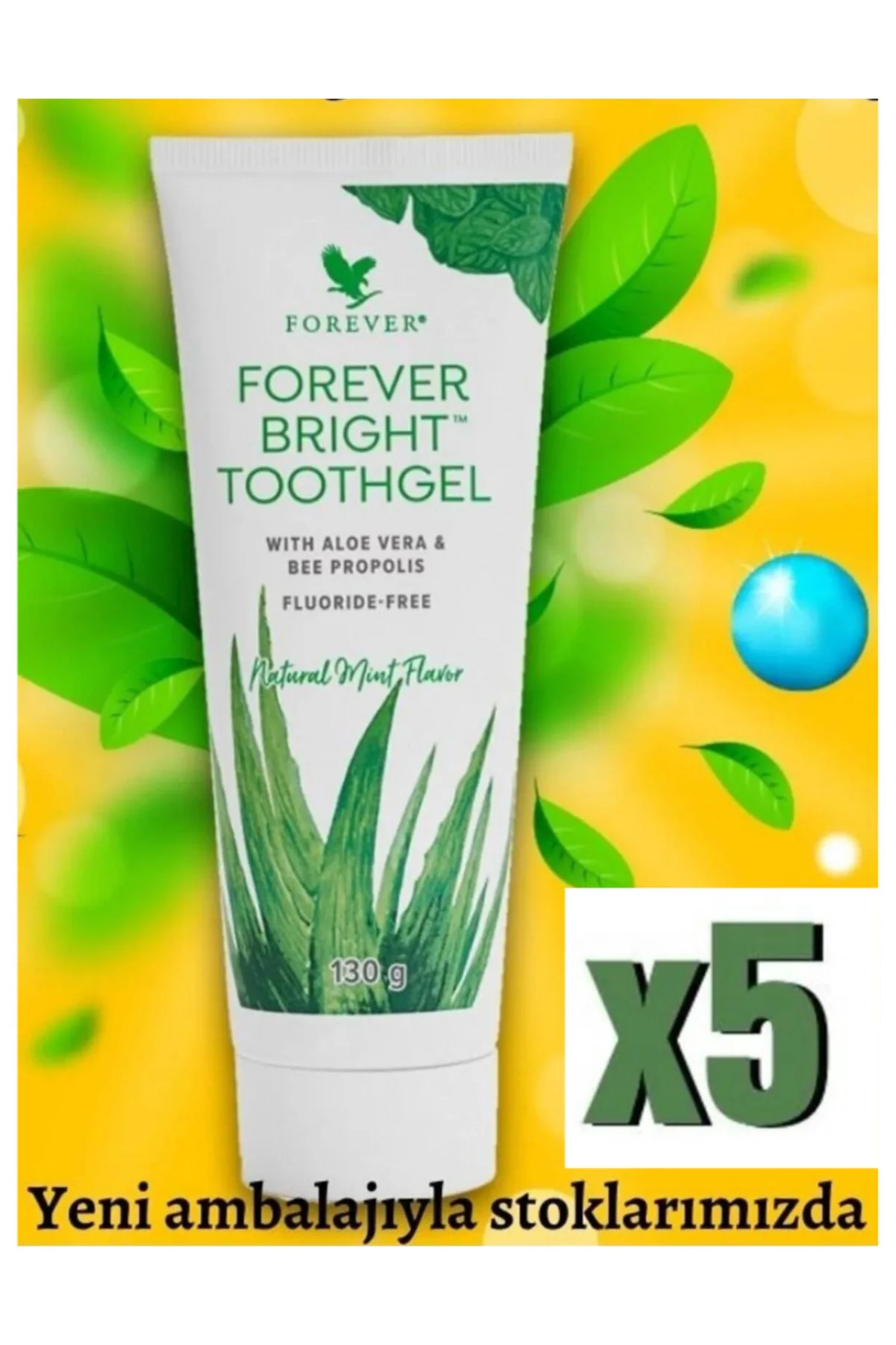 Living Forever Bright Diş Macunu Toothgel 5 Adet