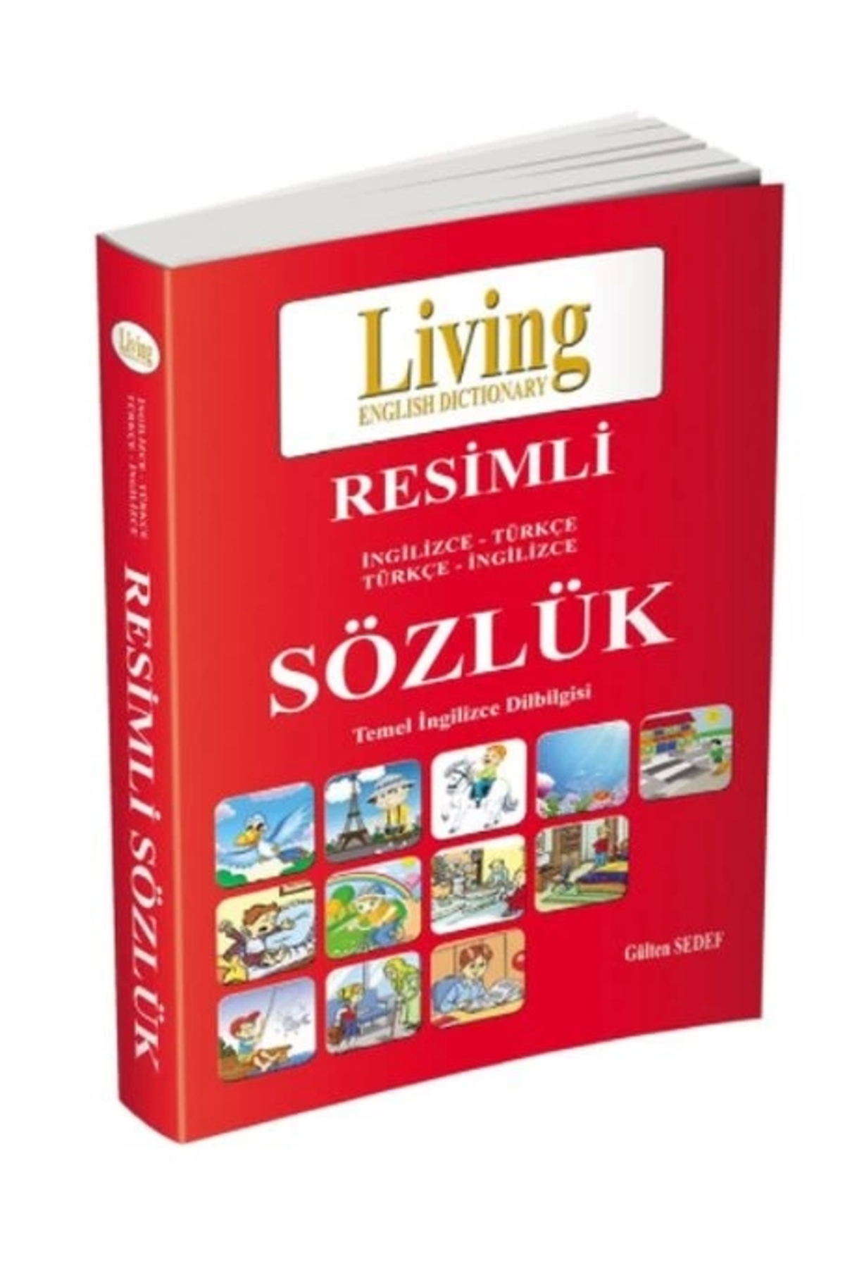 Kılavuz Yayınları Living Resimli İngilizce-Türkçe Türkçe-İngilizce Sözlük