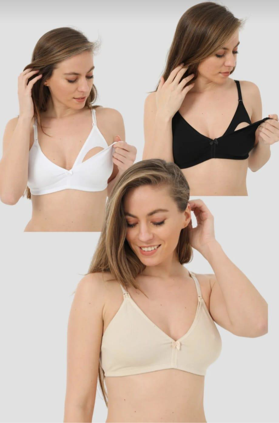 Liza Liza Kadin Penye Emzirme Sütyen 3 Adet