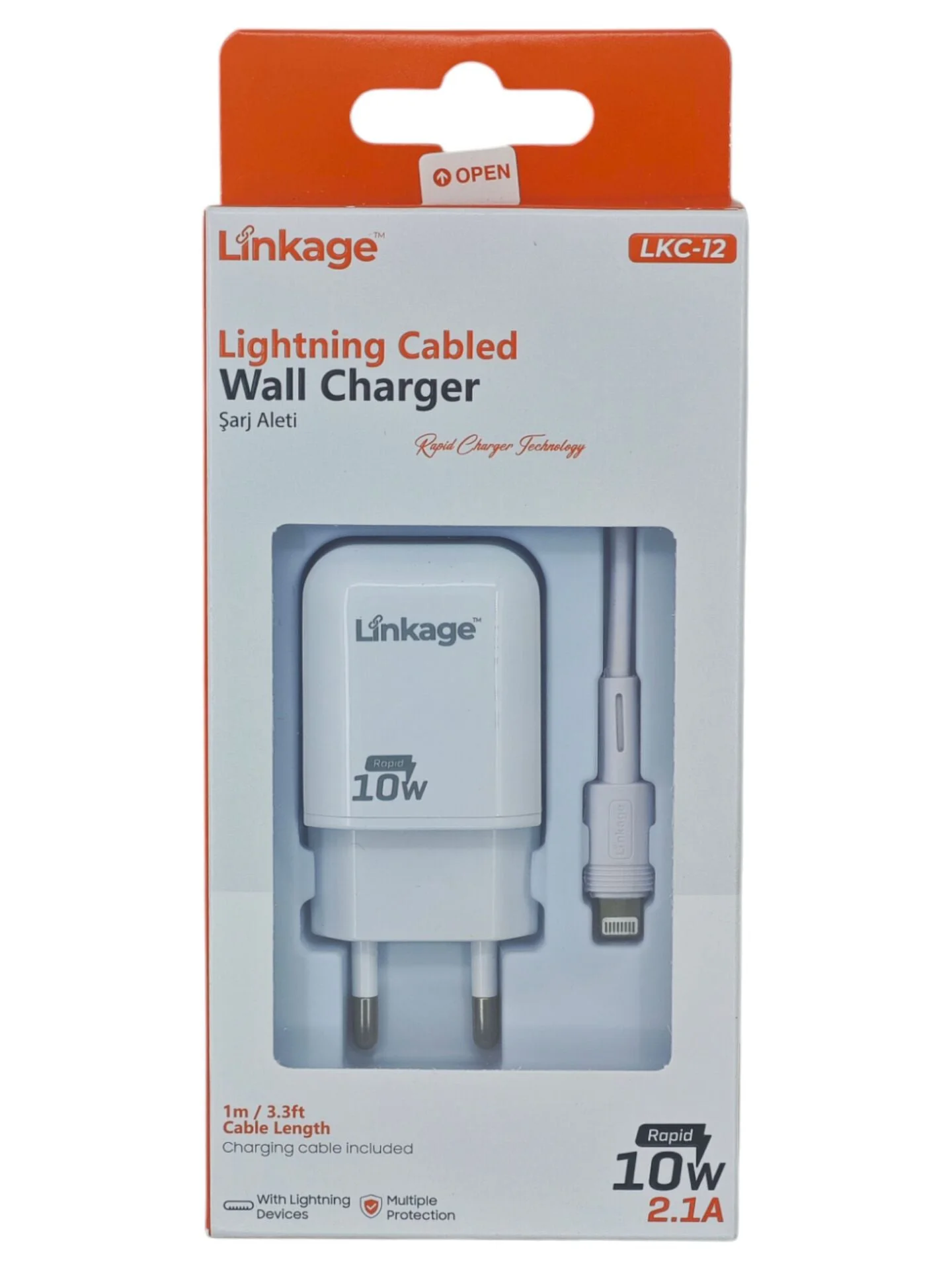 LKC-12   Linkage 10W 2.1A USB Duvar Şarj Aleti - Lightning