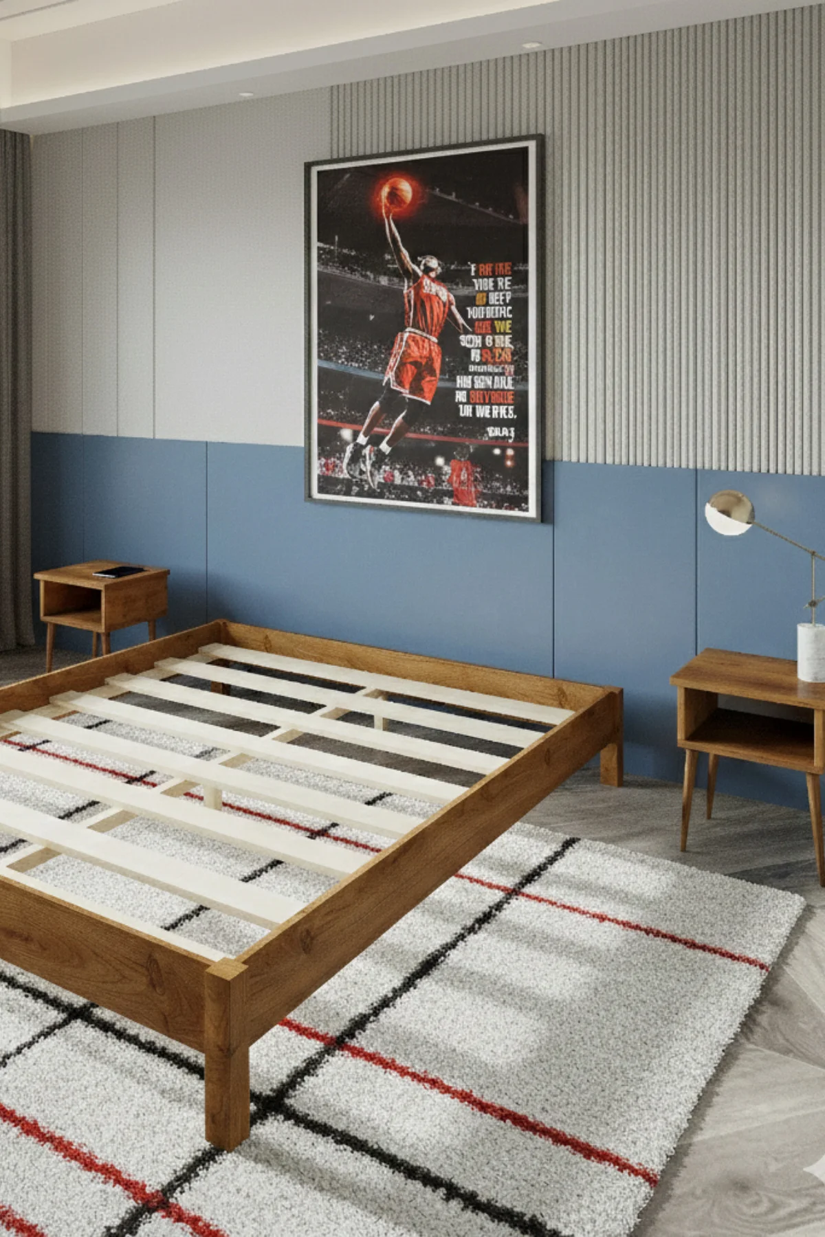 Loft Model Masif Doğal Ahşap Karyola ve İki Adet Komodin Seti- Masih Ahşap Başlıksız Karyola Fiyatı, Yorumları ve Özellikleri
