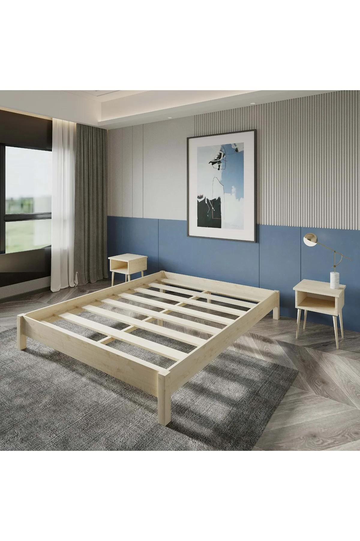 LOFT Model Vernikli Çam Ahşap Karyola Ve İki Komodin Set LOFT Model Vernikli Çam Ahşap Karyola Ve İki Komodin Set Fiyatı, Yorumları ve Özellikleri