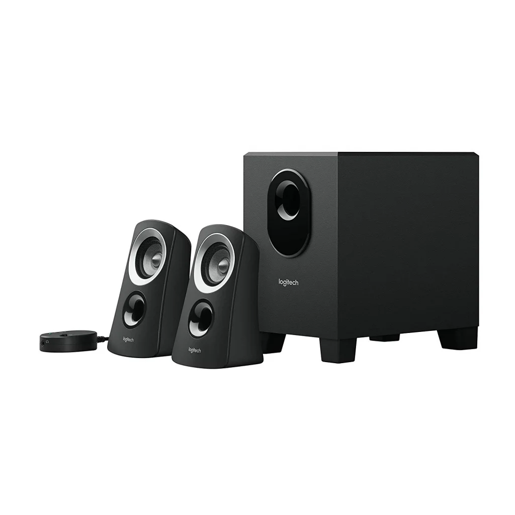 Logitech Z313 25W 2.1 Ses Sistemi (Siyah) - Zengin Bass ve Kablolu Kontrol Podu ile Müzik Deneyimi