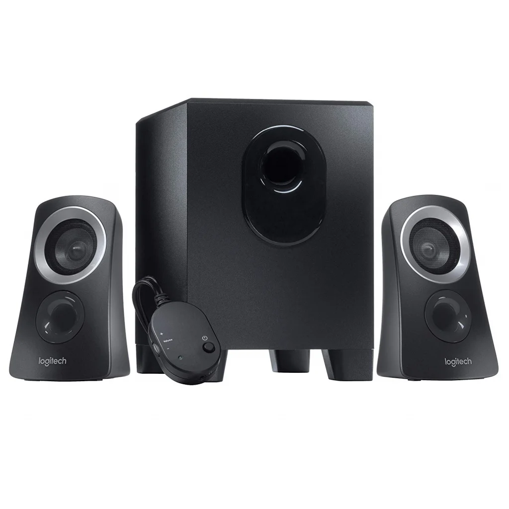 Logitech Z313 25W 2.1 Ses Sistemi (Siyah) - Zengin Bass ve Kablolu Kontrol Podu ile Müzik Deneyimi