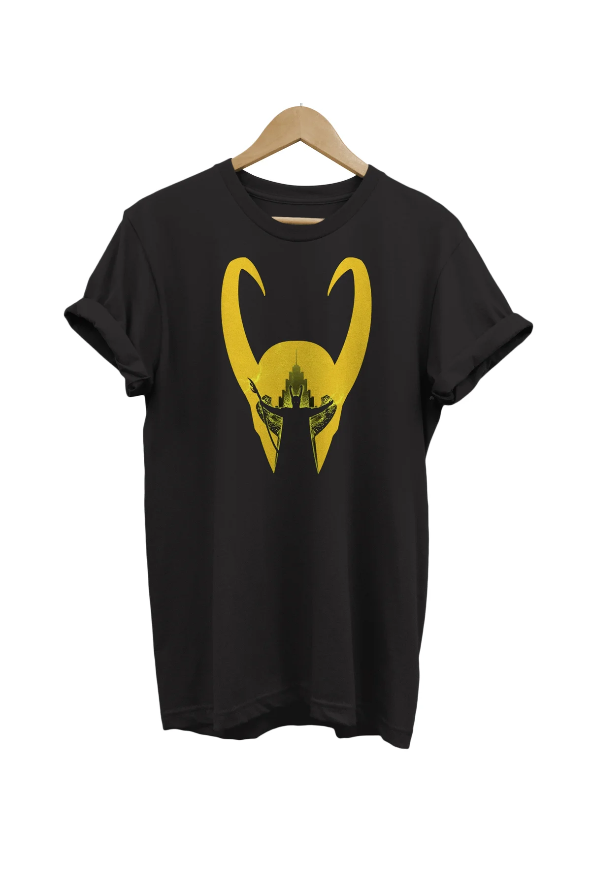 Loki Baskılı %100 Pamuk Oversize Beyaz T-shirt