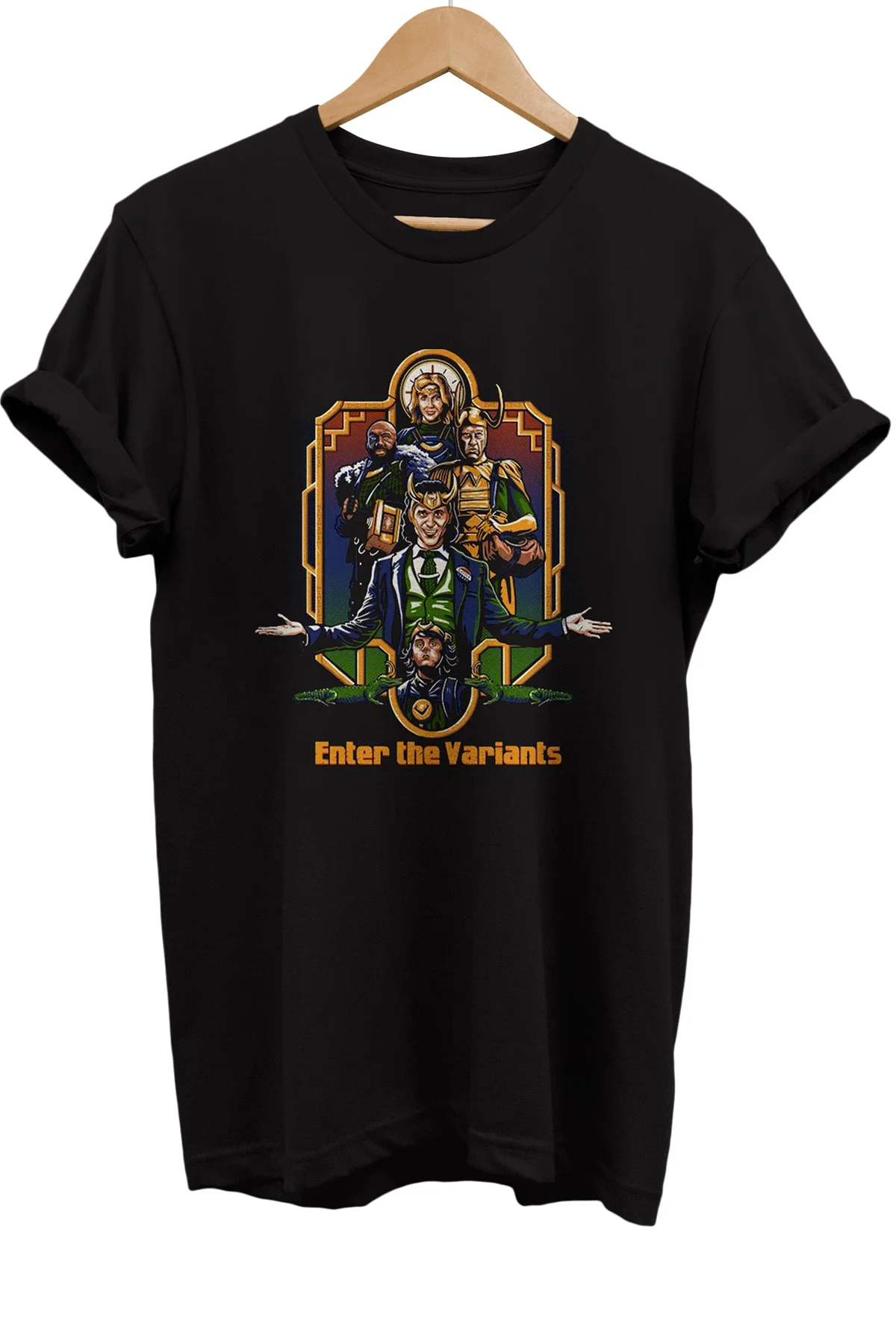 Loki Baskılı %100 Pamuk Basic T-shirt Normal Beden Tişört