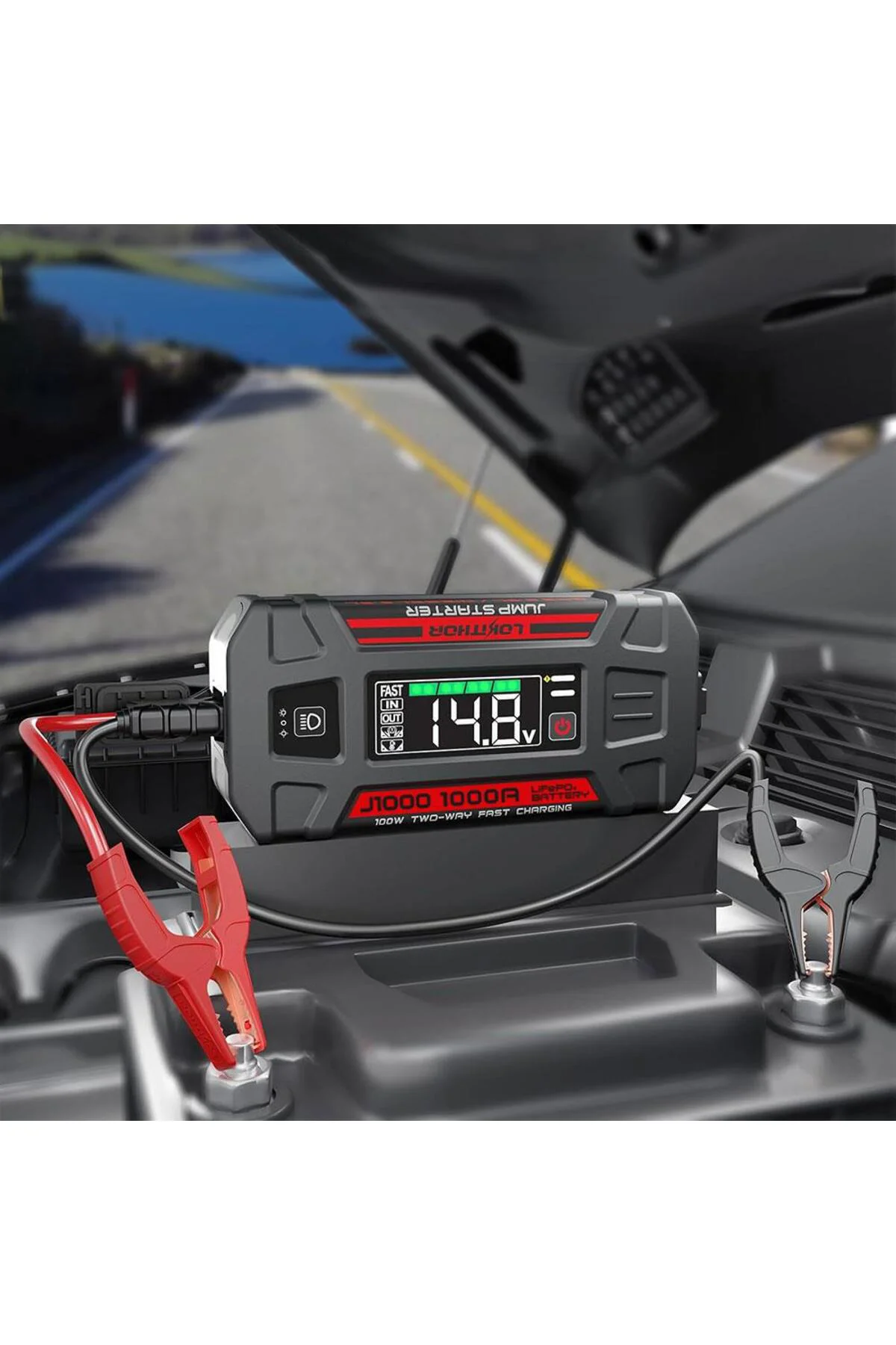 Lokithor J1000 12V 1000Amp LiFePO4 Akıllı Akü Takviye + Powerbank Lokithor J1000 12V 1000Amp LiFePO4 Akıllı Akü Takviye + Powerbank