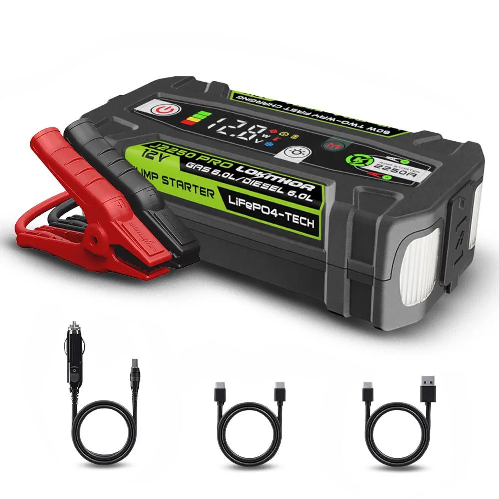 Lokithor J2250PRO 12V 2250Amp LiFePO4 Akıllı Akü Takviye + Powerbank + Led Lamba Lokithor J2250PRO 12V 2250Amp LiFePO4 Akıllı Akü Takviye + Powerbank + Led Lamba