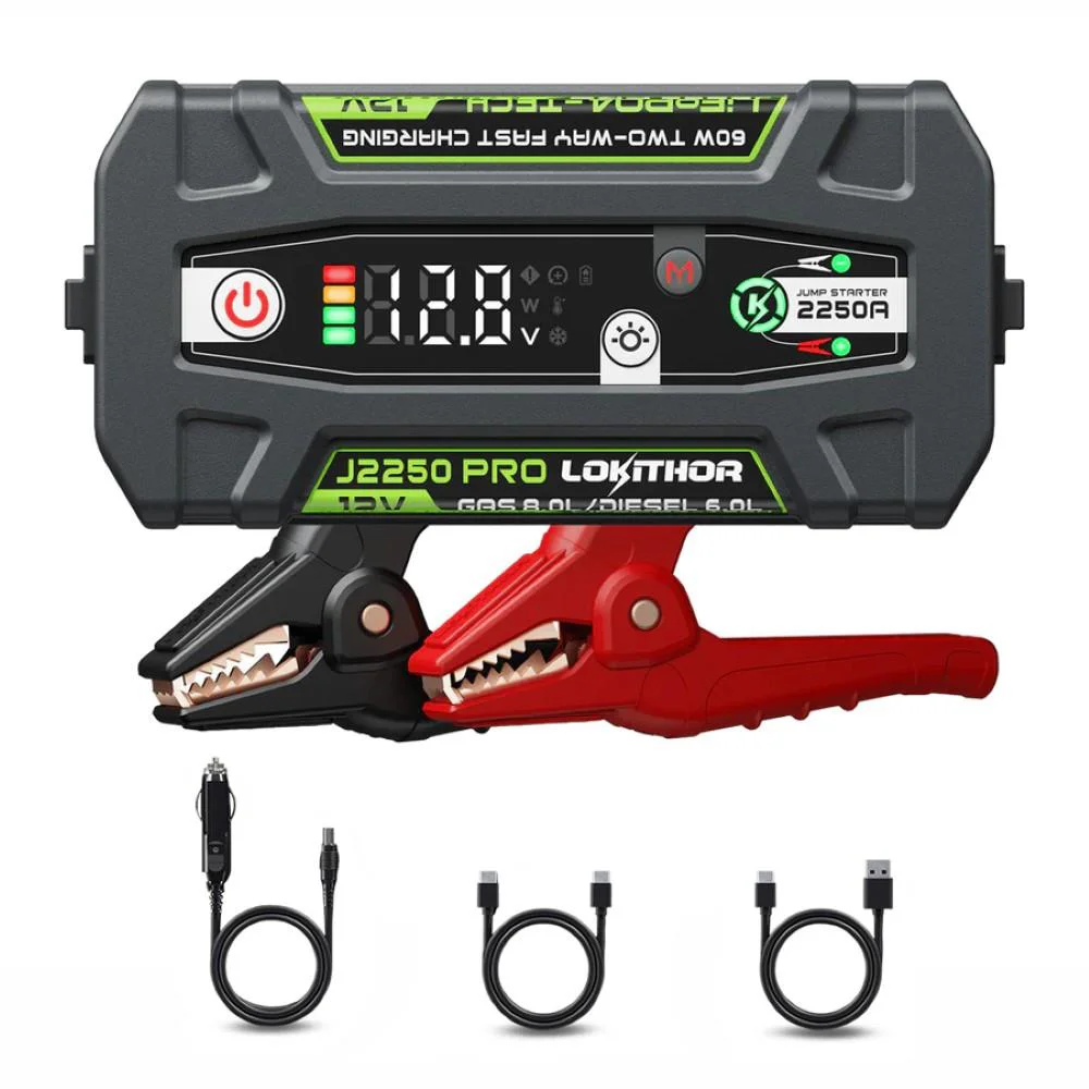 Lokithor J2250PRO 12V 2250Amp LiFePO4 Akıllı Akü Takviye + Powerbank + Led Lamba Lokithor J2250PRO 12V 2250Amp LiFePO4 Akıllı Akü Takviye + Powerbank + Led Lamba
