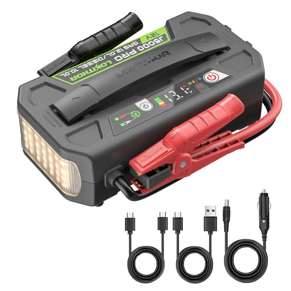 Lokithor J5000PRO 12V 5000Amp LiFePO4 Akıllı Akü Takviye + Powerbank + Led Lamba Lokithor J5000PRO 12V 5000Amp LiFePO4 Akıllı Akü Takviye + Powerbank + Led Lamba