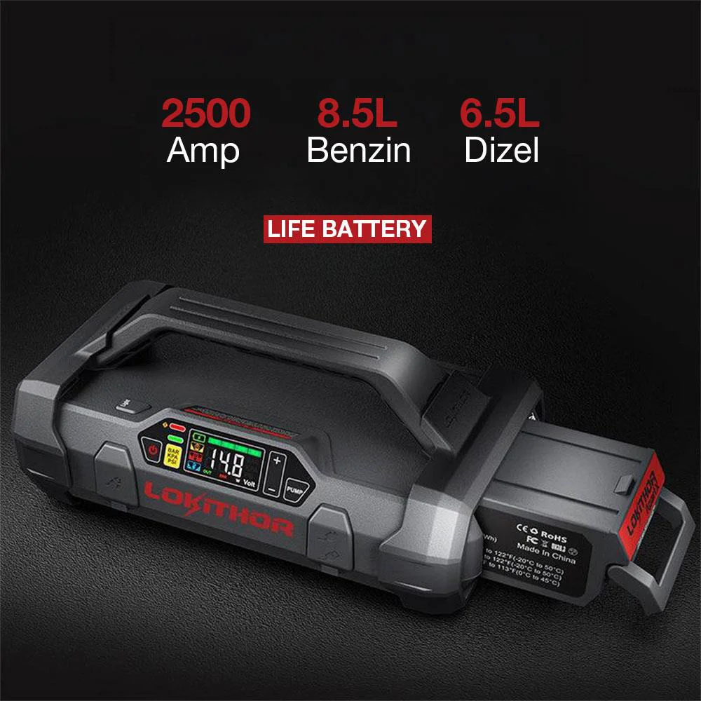 Lokithor LIFE 12.8Volt LiFePo4 2500A Takviye Gücü APARTX ile Uyumlu Yedek Akü Lokithor LIFE 12.8Volt LiFePo4 2500A Takviye Gücü APARTX ile Uyumlu Yedek Akü