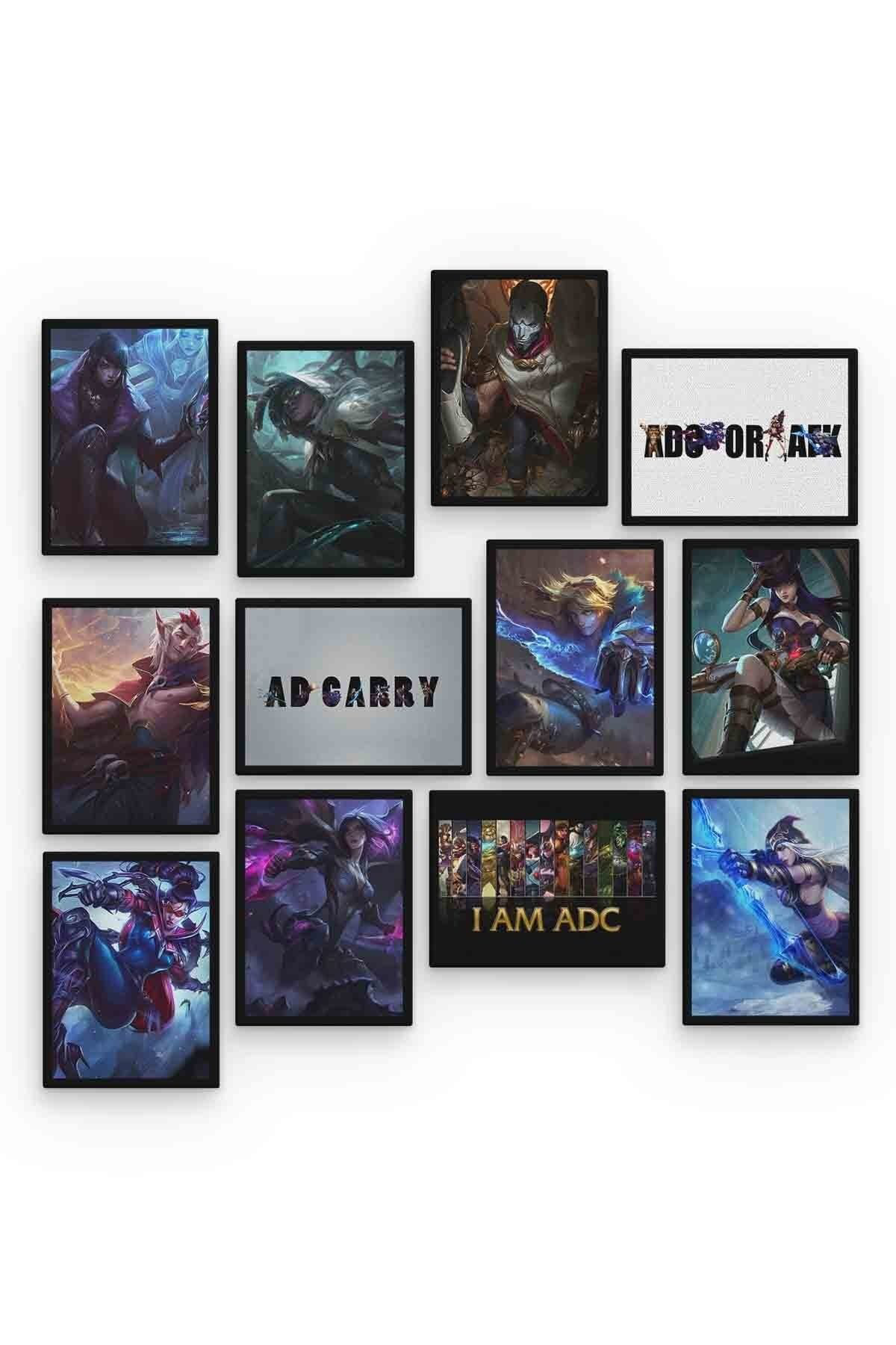 Lol Adc 12 Parça Mdf (Ahşap) Tablo Ofis Boyu 
