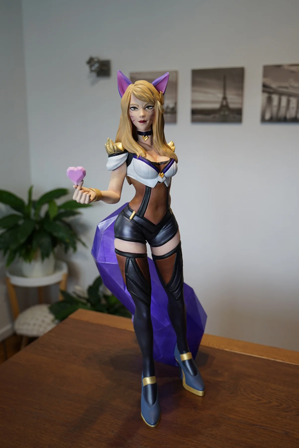 LOL Ahri Figür League of Legends Dokuz Kuyruklu Tilki Ahri Figür Büyük Boy 25CM