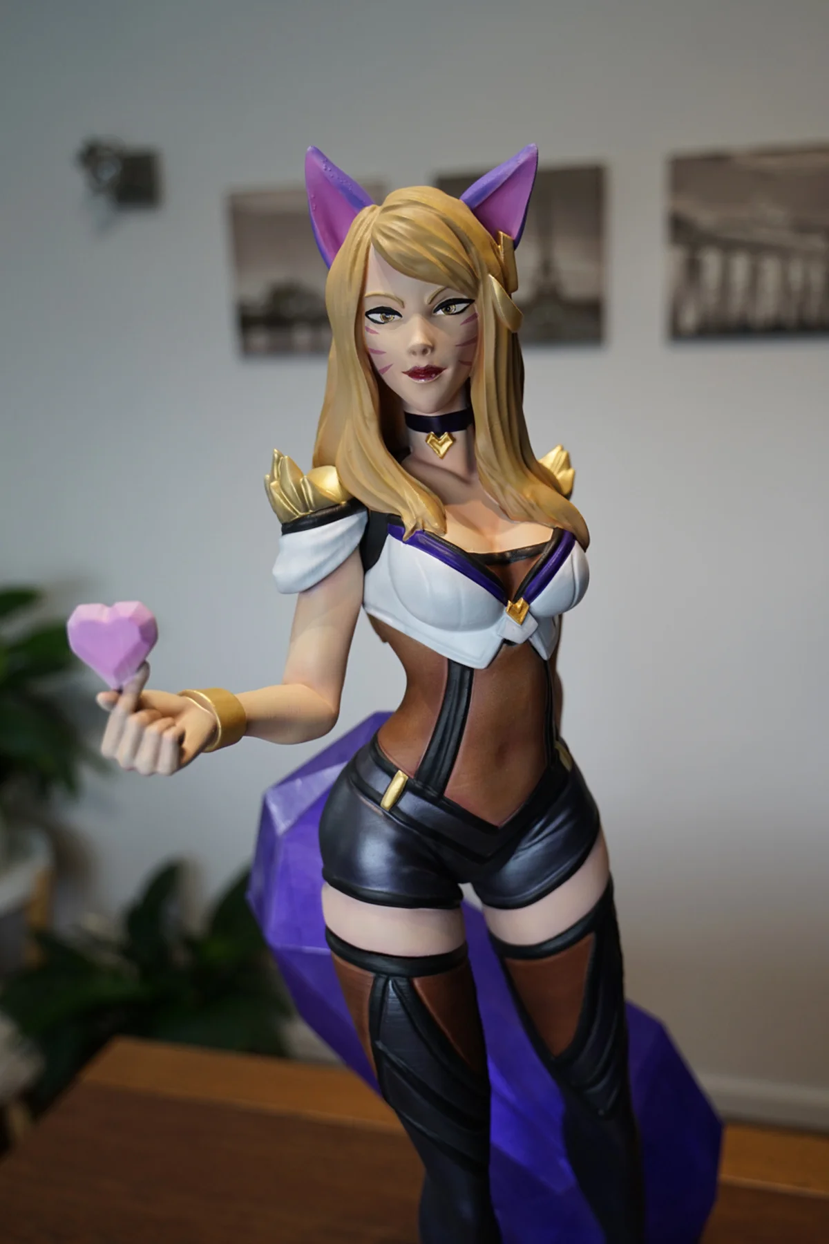 LOL Ahri Figür League of Legends Dokuz Kuyruklu Tilki Ahri Figür Büyük Boy 25CM