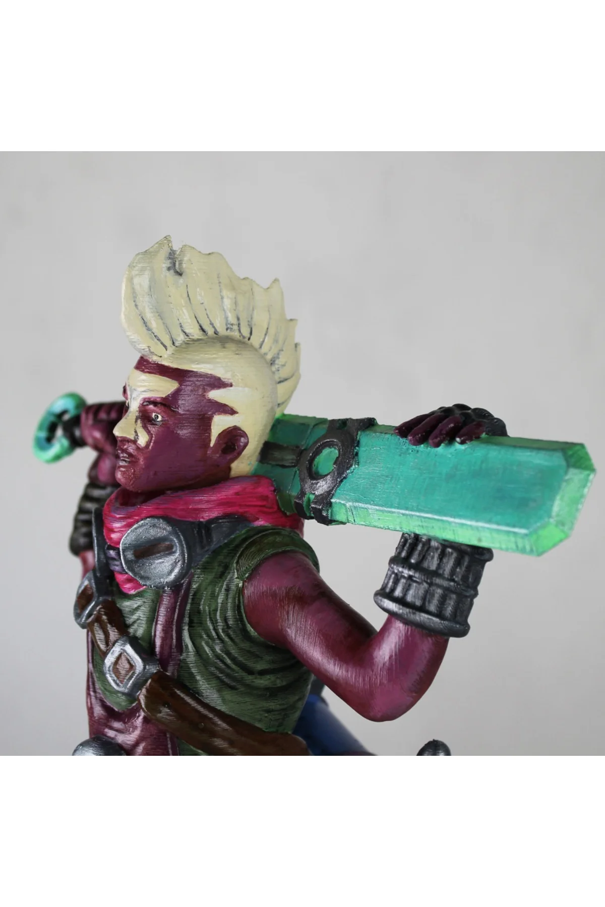 LOL Ekko Boyalı Figür League of Legends Zamanı Kıran Çocuk Figür Büyük Boy 25CM