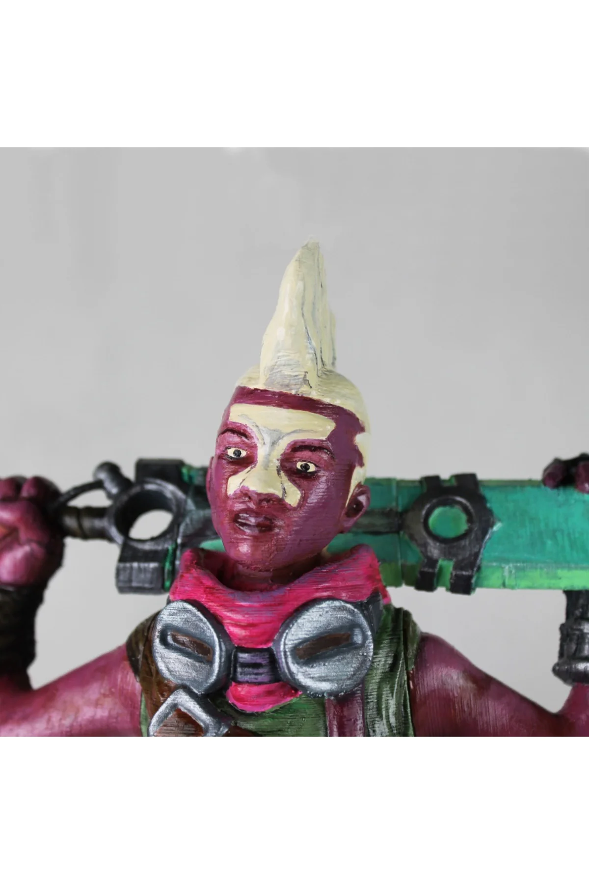 LOL Ekko Boyalı Figür League of Legends Zamanı Kıran Çocuk Figür Büyük Boy 25CM