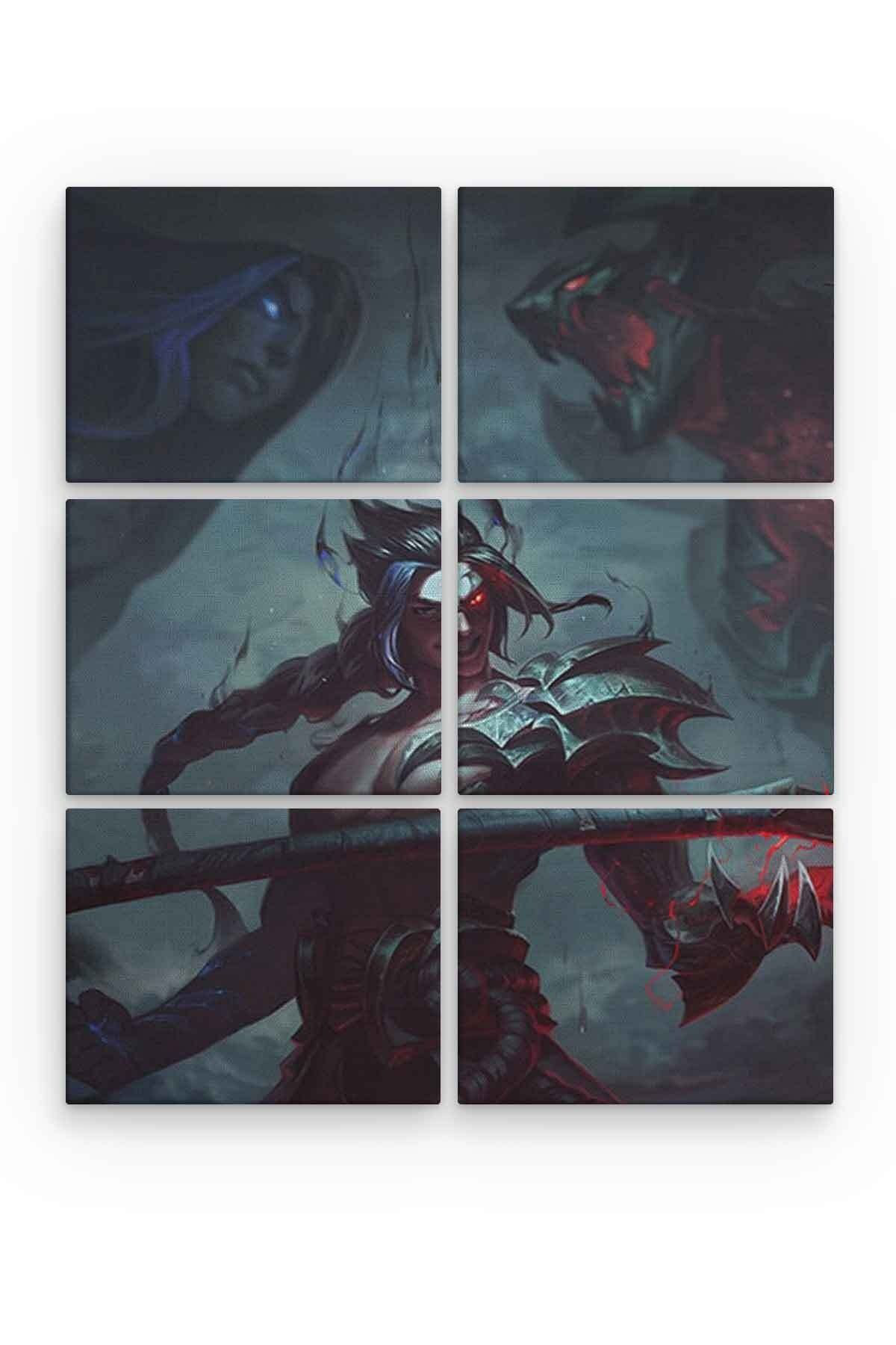 Lol Jungle 6 Parça Ahşap Mdf Tablo Nhl2366