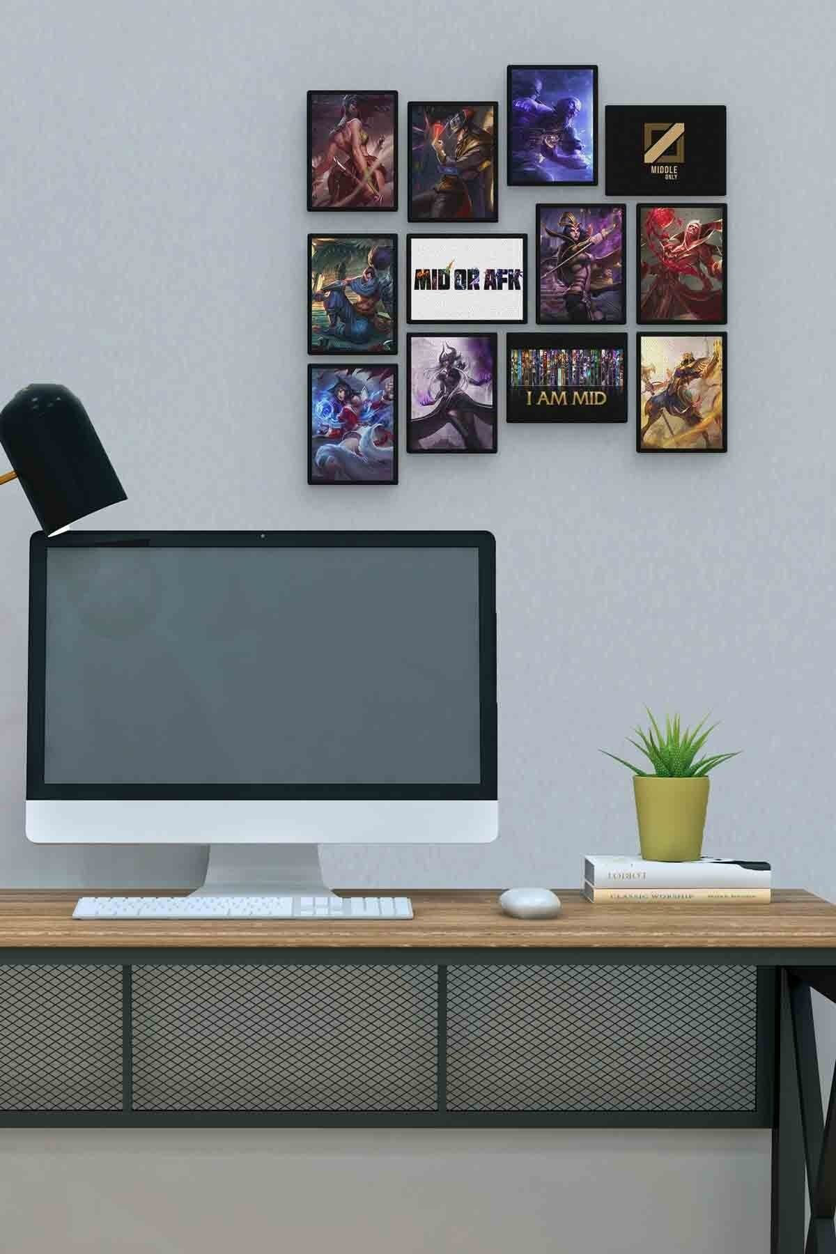 Lol Mid 12 Parça Mdf (ahşap) Tablo Ofis Boyu 