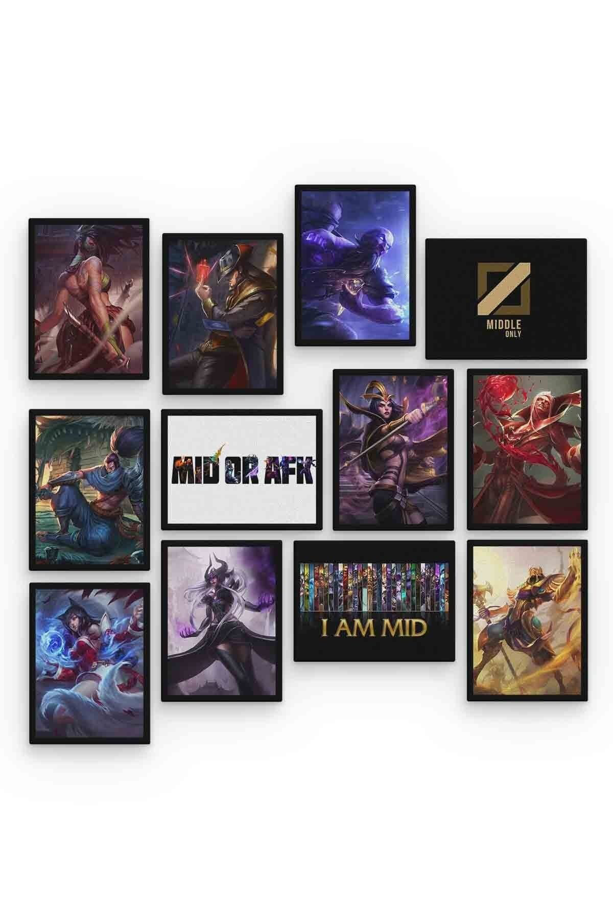 Lol Mid 12 Parça Mdf (ahşap) Tablo Ofis Boyu 