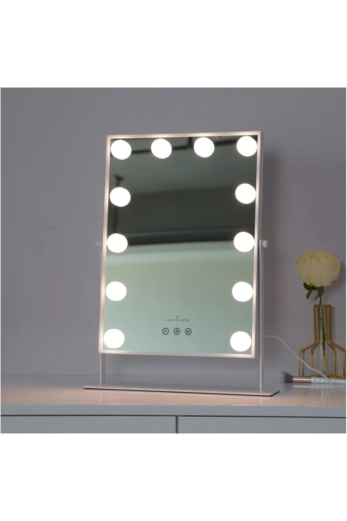 - LOM2085 Hollywood Style 3 Renk Led Işıklı Makyaj Aynası, Dokunm