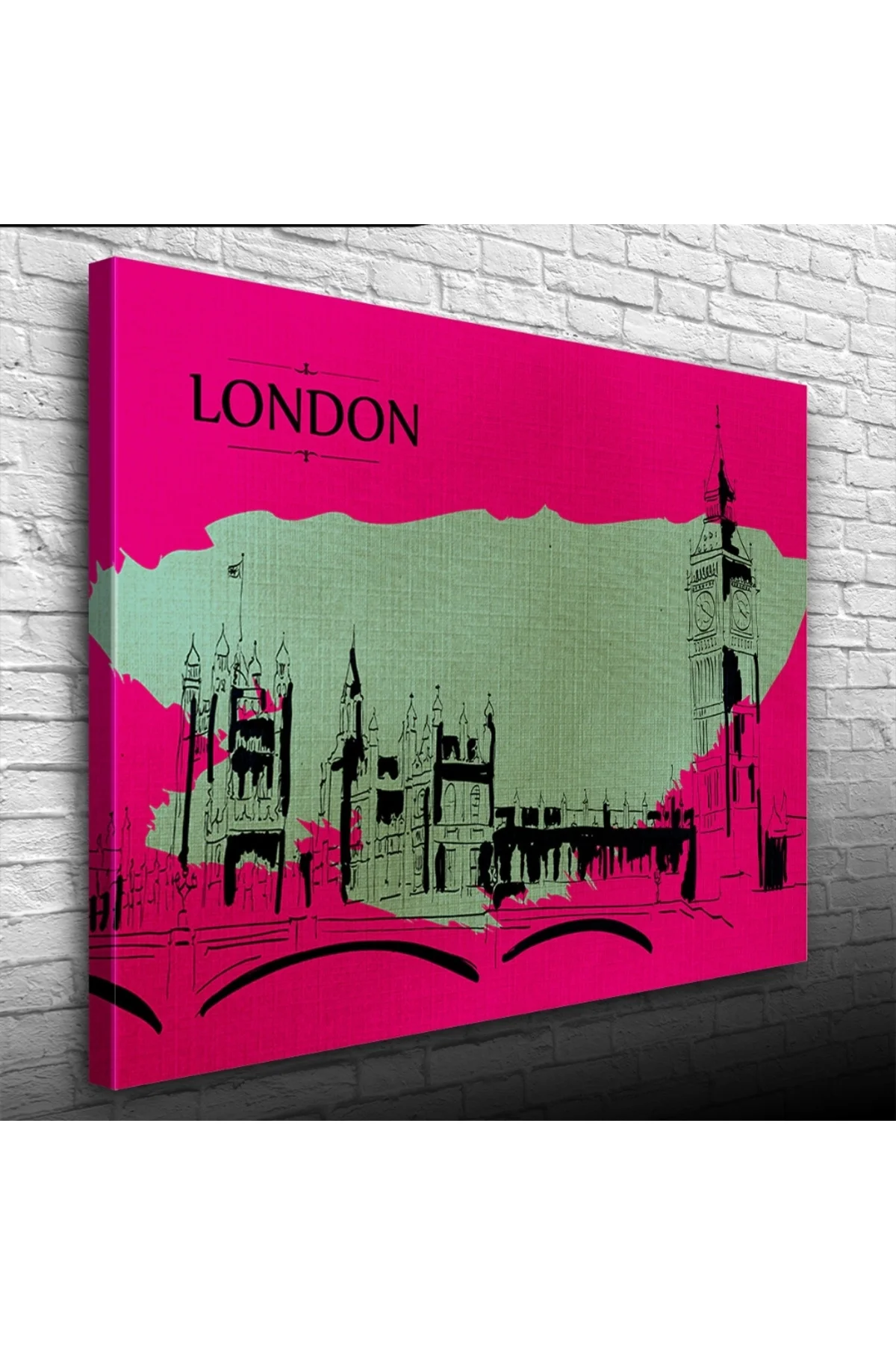 London , Londra Tarihi Yapılar Kanvas Tablo 50 x 70