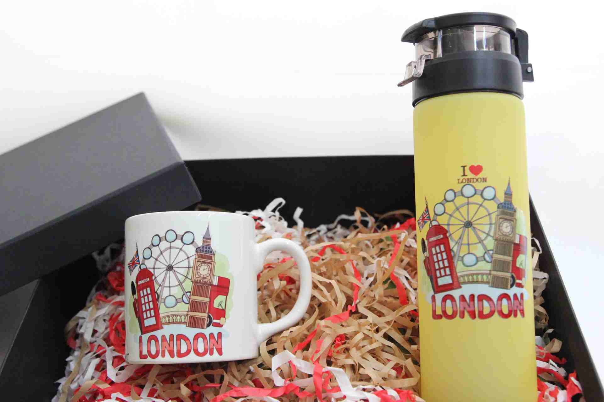 London Temalı Termos ve Kupa Bardak Hediye Kutusu