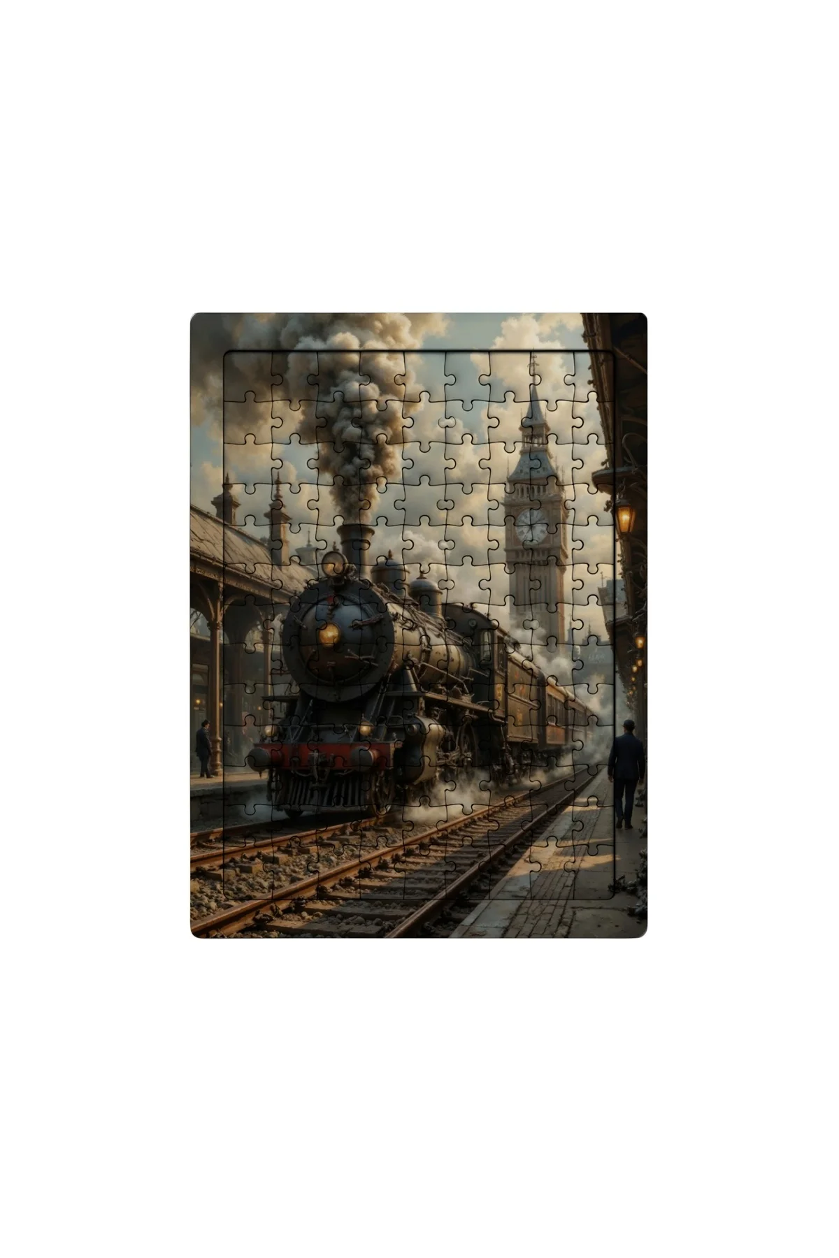 Londra Big Ben Tren İstasyonu 99 Parça Ayaklı Puzzle – Dekoratif Çocuk Yapbozu 071