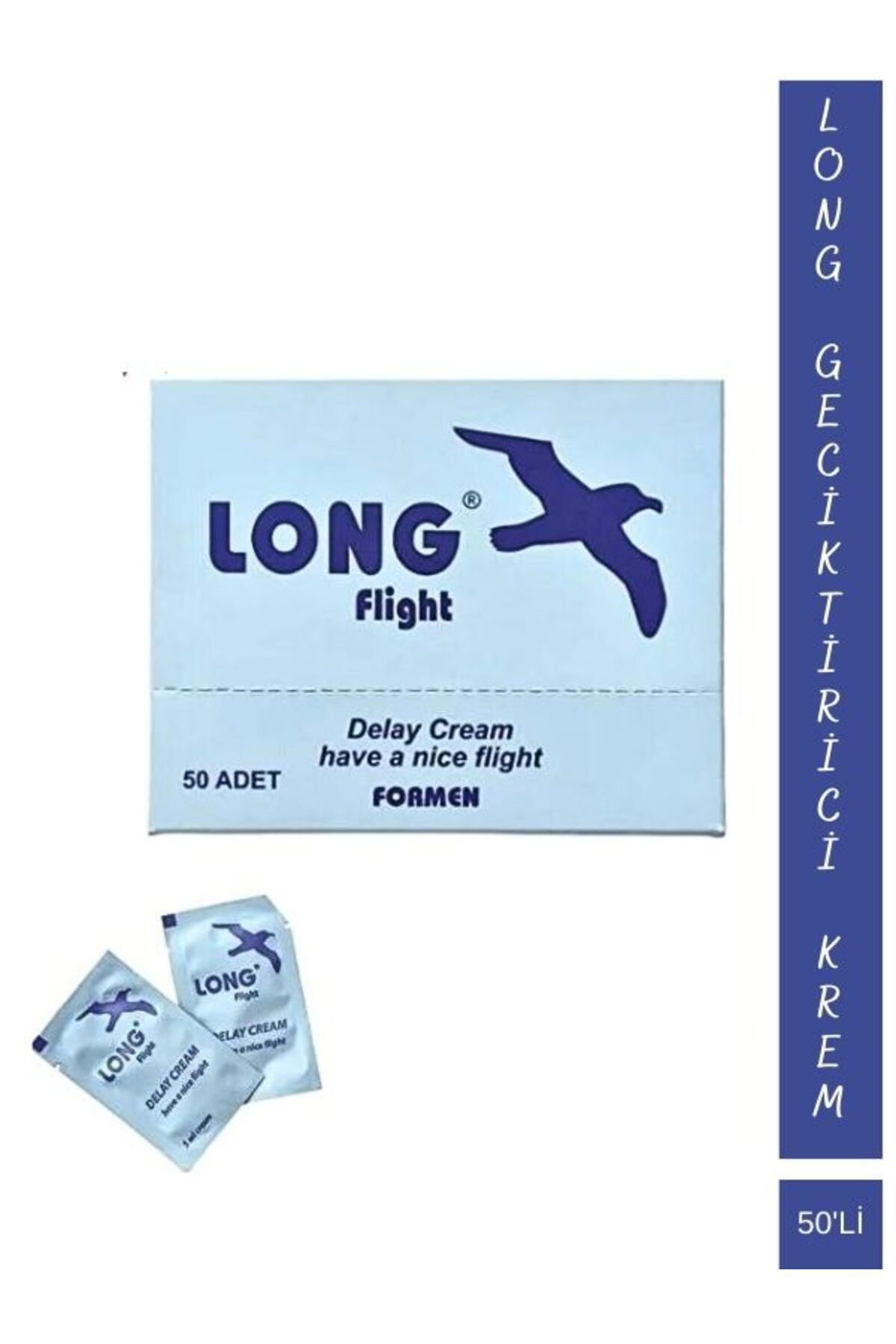 Long Mendil Long Flight Krem 50'li 1 Paket