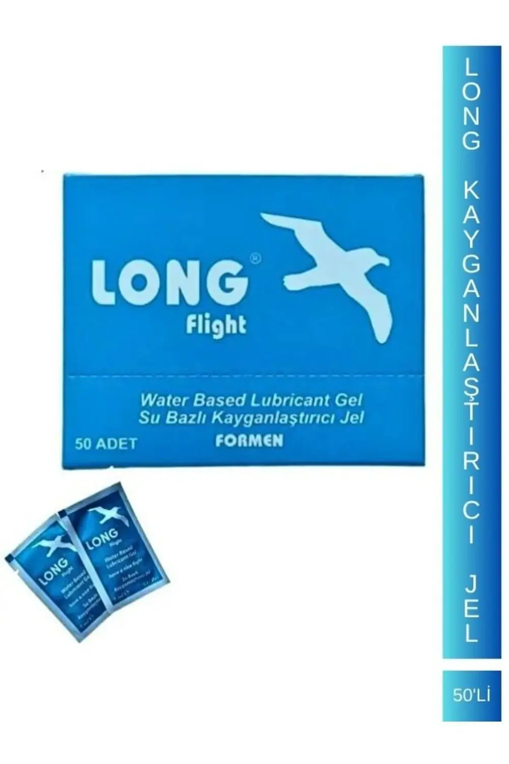 Kozmik Bitkisel Long Mendil Long Flight Lubricant Jel 50'Li 1 Paket