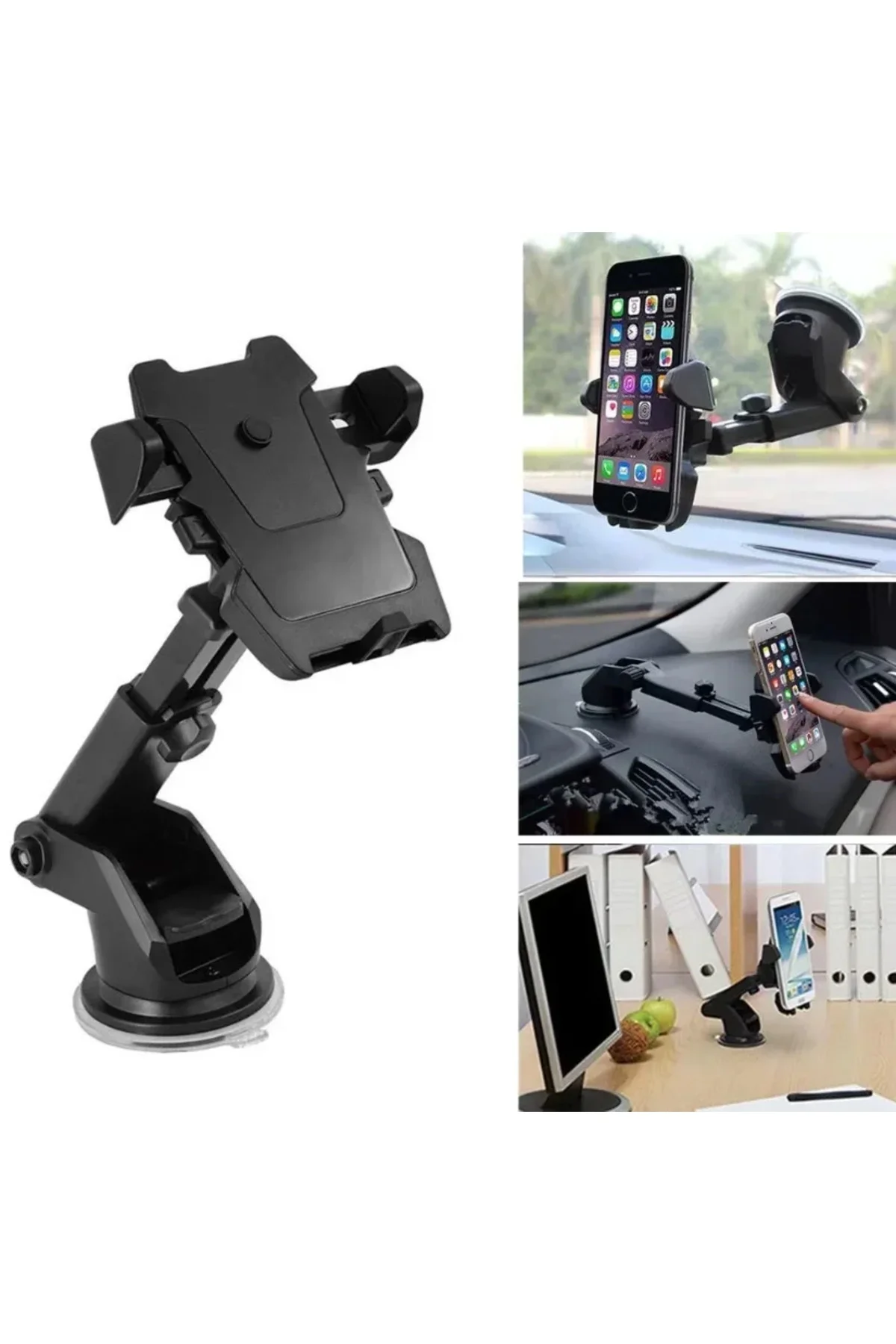 Long Neck One Touch Car Mount Araç İçi Telefonu Tutucu Long Neck One Touch Car Mount Araç İçi Telefonu Tutucu