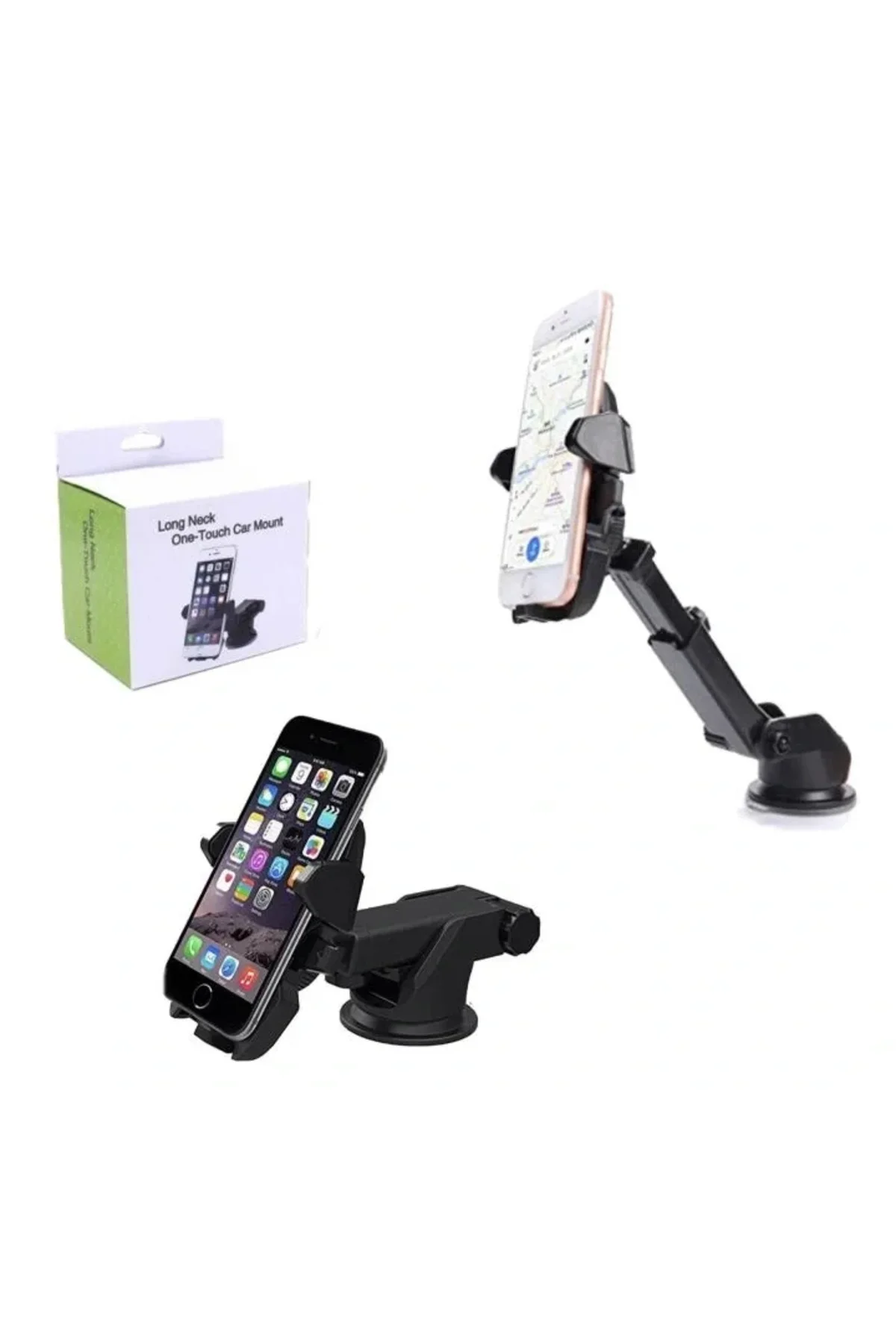 Long Neck One Touch Car Mount Araç İçi Telefonu Tutucu Long Neck One Touch Car Mount Araç İçi Telefonu Tutucu