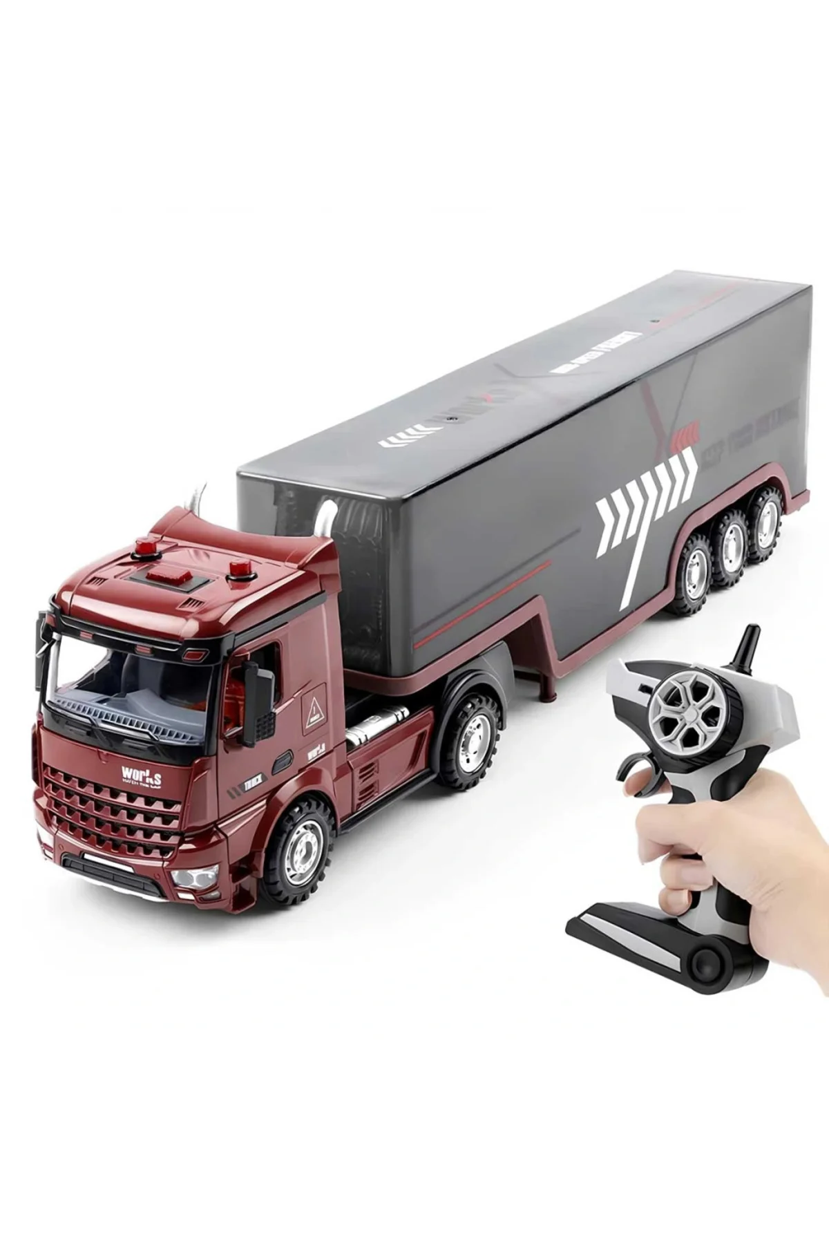 Long Vehicle Kumandalı Işıklı Dorseli Pilli Tır