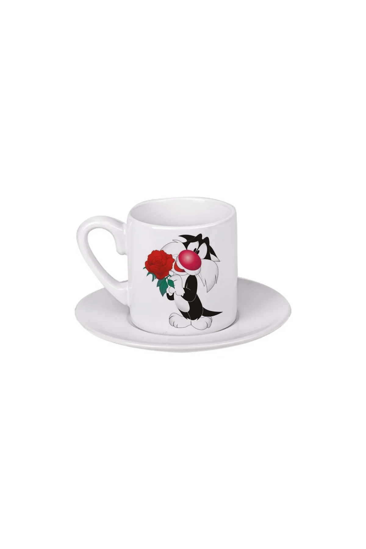 Looney Tunes Silvestre Türk Kahvesi Fincanı 072