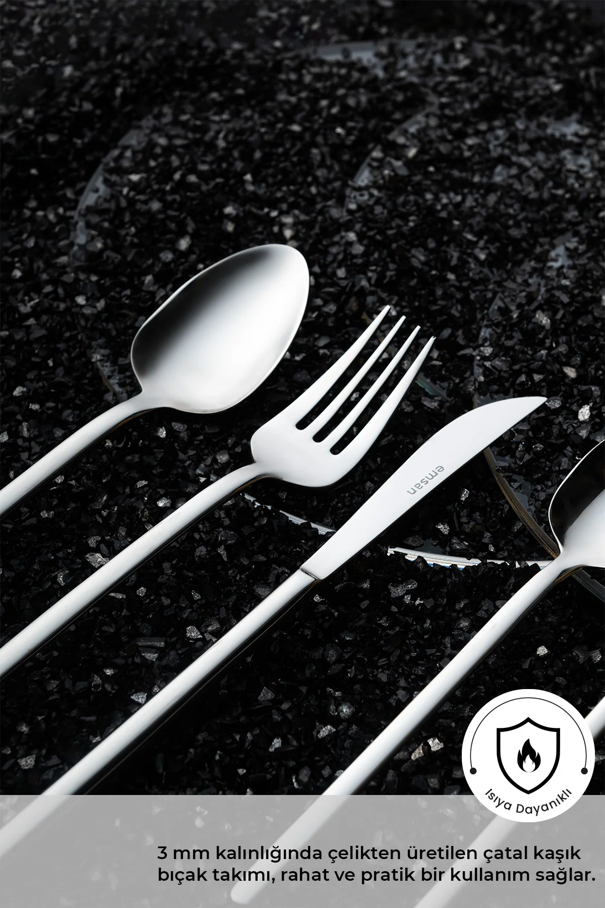 Lora 84 Parça 12 Kişilik Kutulu Çatal Kaşık Bıçak Takımı