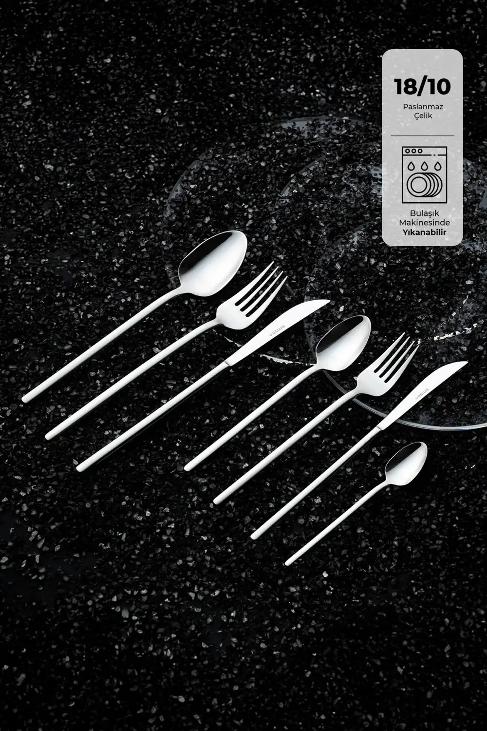 Lora 84 Parça 12 Kişilik Kutulu Çatal Kaşık Bıçak Takımı