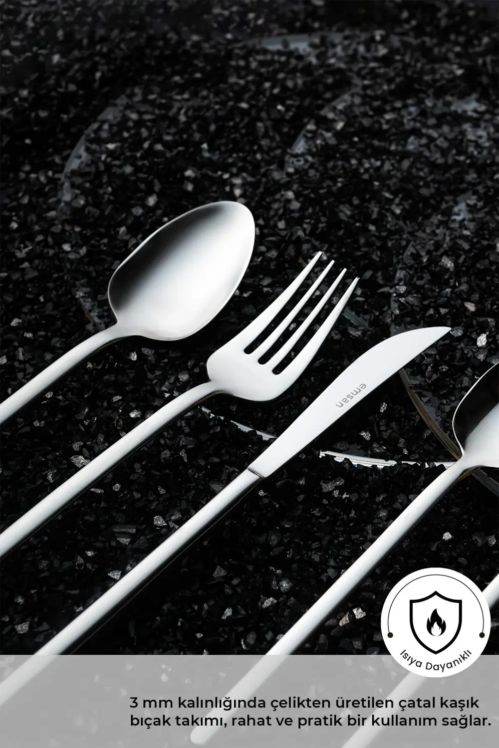 Lora 84 Parça 12 Kişilik Kutulu Çatal Kaşık Bıçak Takımı