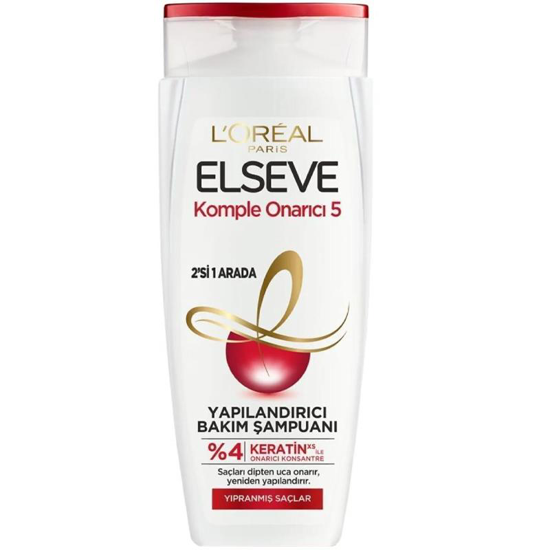 L'Oréal Elseve Şampuan 360 ml Komple Onarıcı 5 Yapılandırıcı Bak L'Oréal Elseve Şampuan 360 ml Komple Onarıcı 5 Yapılandırıcı Bak