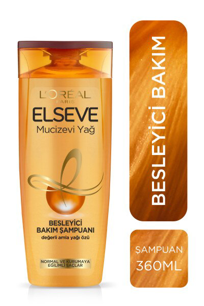 L'Oréal Elseve Şampuan 360 ml Mucizevi Yağ Besleyici Bakım Değerl L'Oréal Elseve Şampuan 360 ml Mucizevi Yağ Besleyici Bakım Değerl