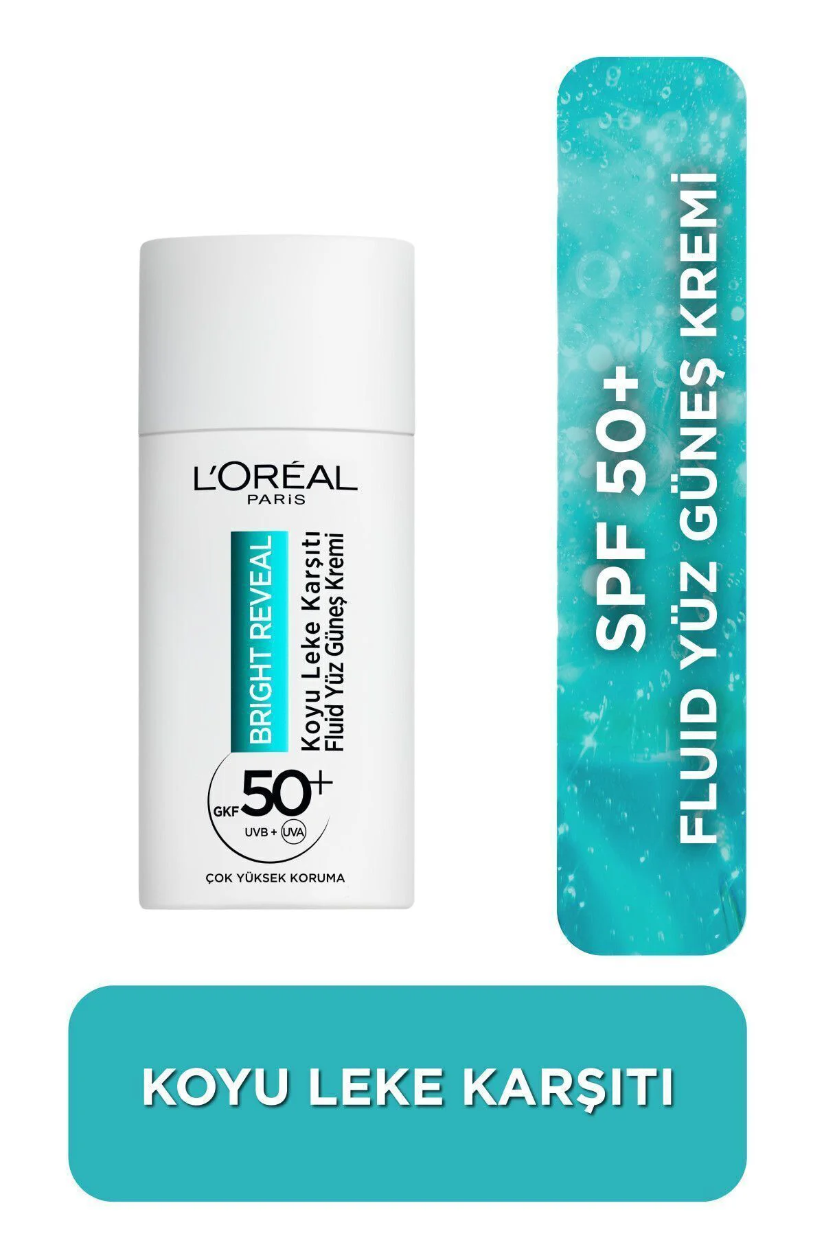 L'oréal Paris Bright Reveal Spf 50+ Koyu Leke Karşıtı Fluid Günlük Yüz Güneş Kremi 50ML L'oréal Paris Bright Reveal Spf 50+ Koyu Leke Karşıtı Fluid Günlük Yüz Güneş Kremi 50ML
