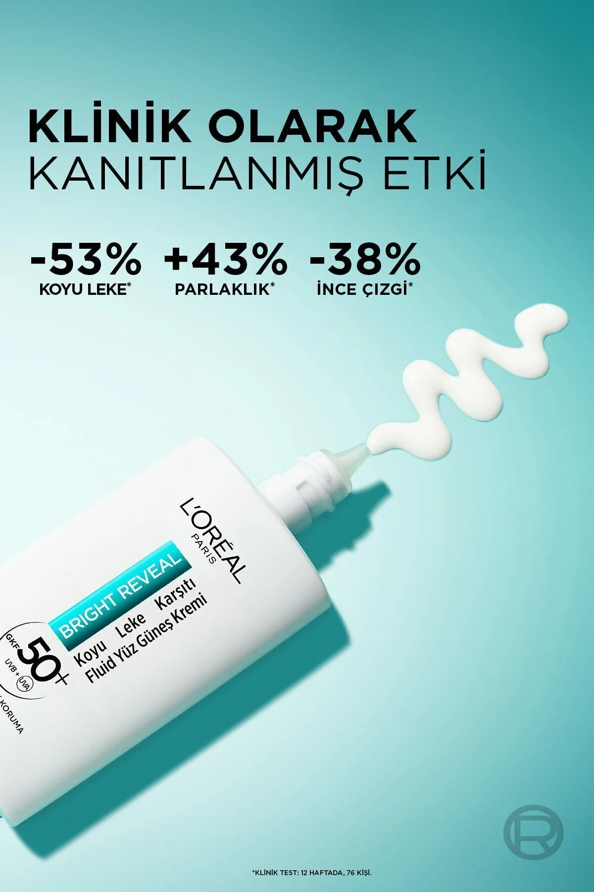 L'oréal Paris Bright Reveal Spf 50+ Koyu Leke Karşıtı Fluid Günlük Yüz Güneş Kremi 50ML - Görsel 4