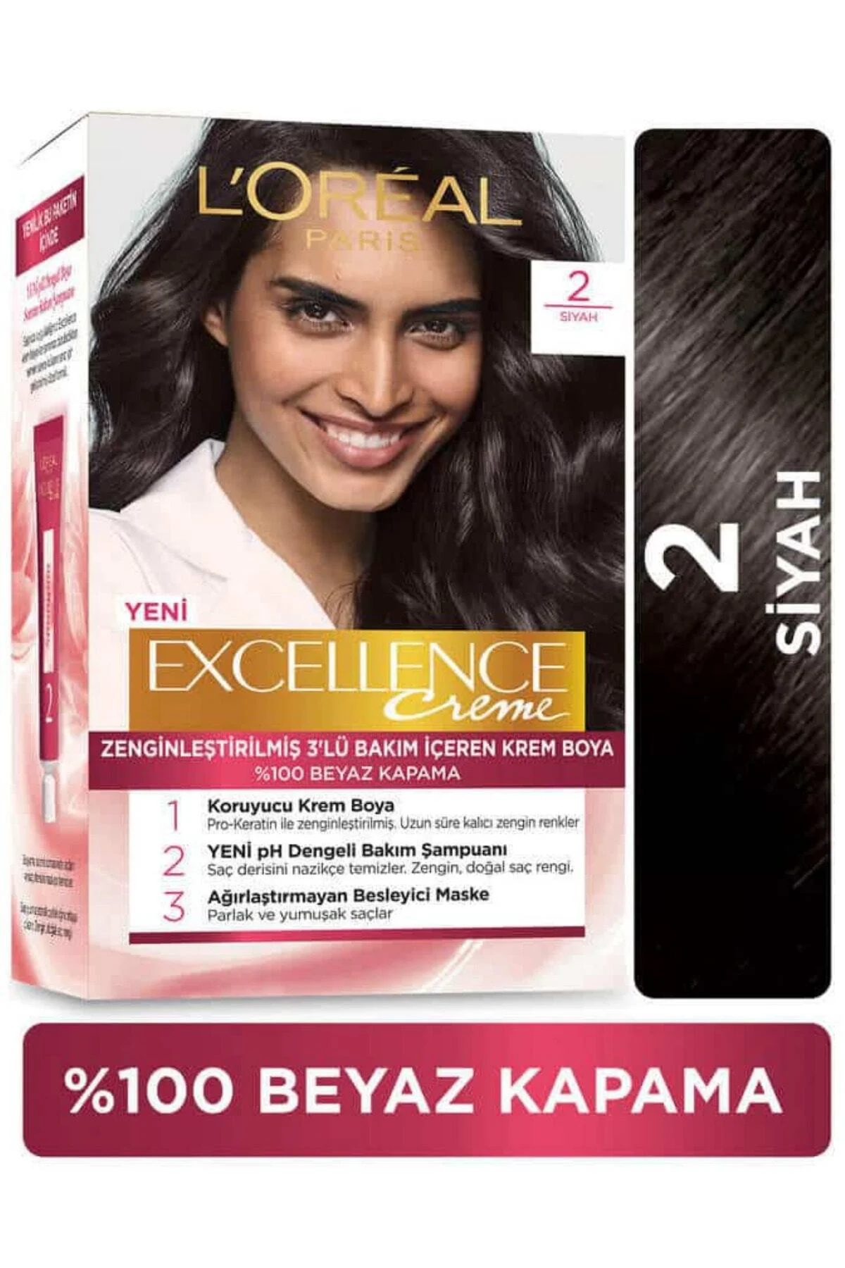 L'oréal Paris Creme Saç Boyası - 2 Siyah 1 Adet